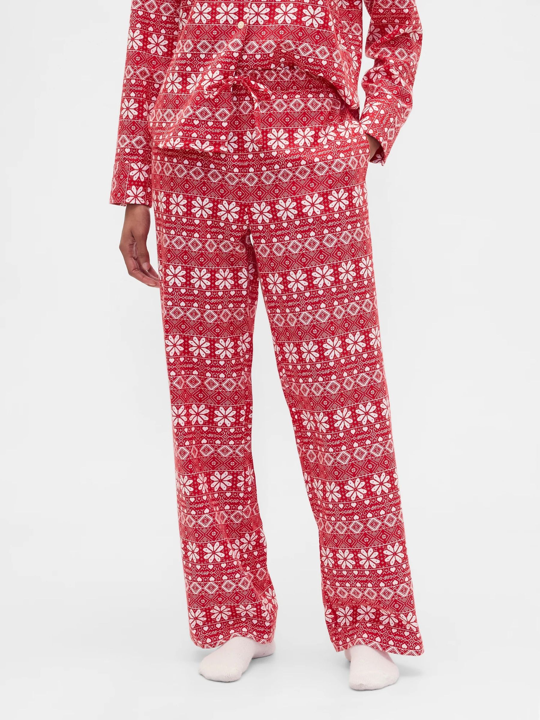 Red Flannel Pull On Pyjama Bottoms - Image 1 of 4