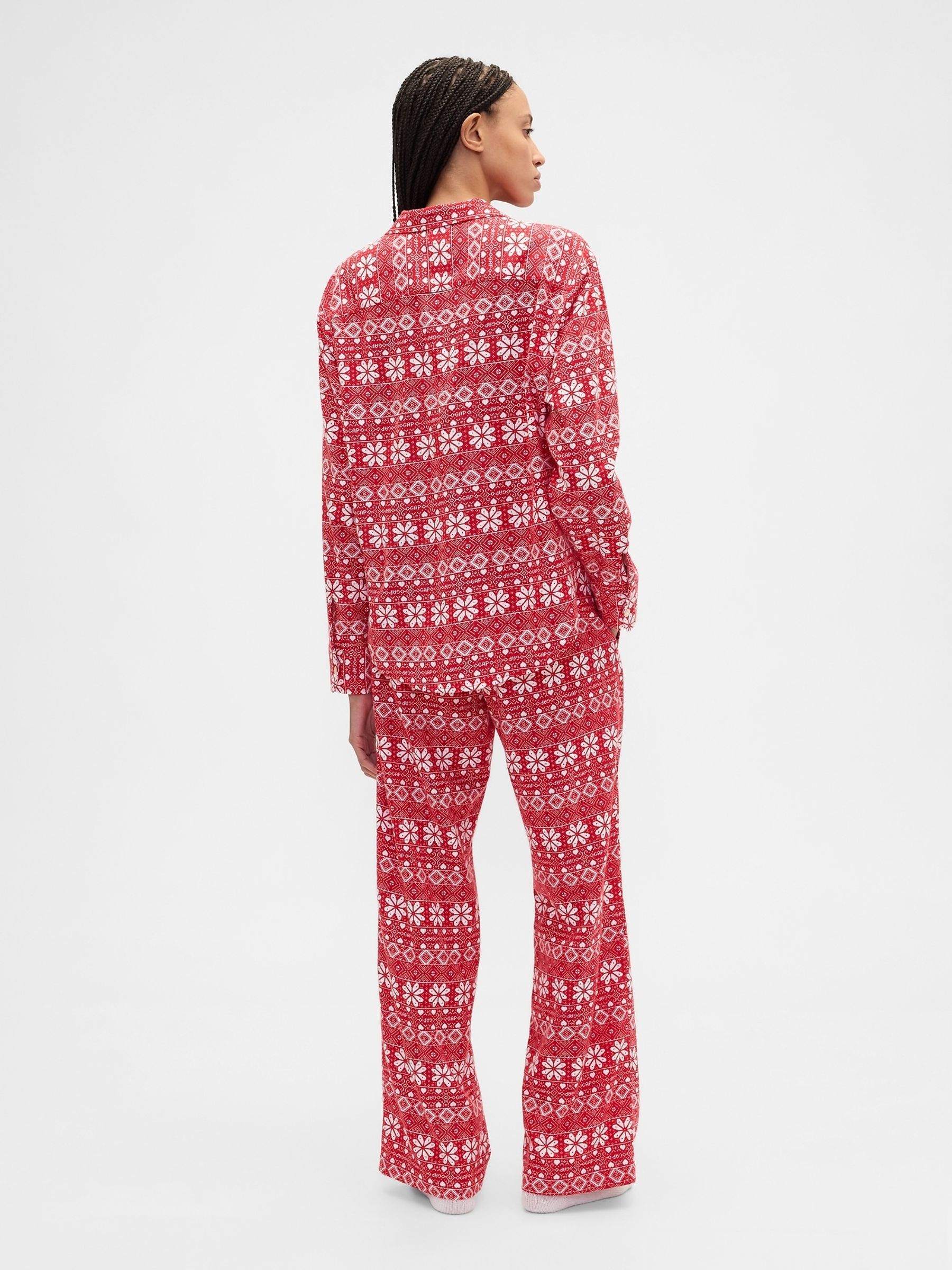 Red Flannel Pull On Pyjama Bottoms - Image 2 of 4 Red Flannel Pull On Pyjama Bottoms - Image 2 of 4