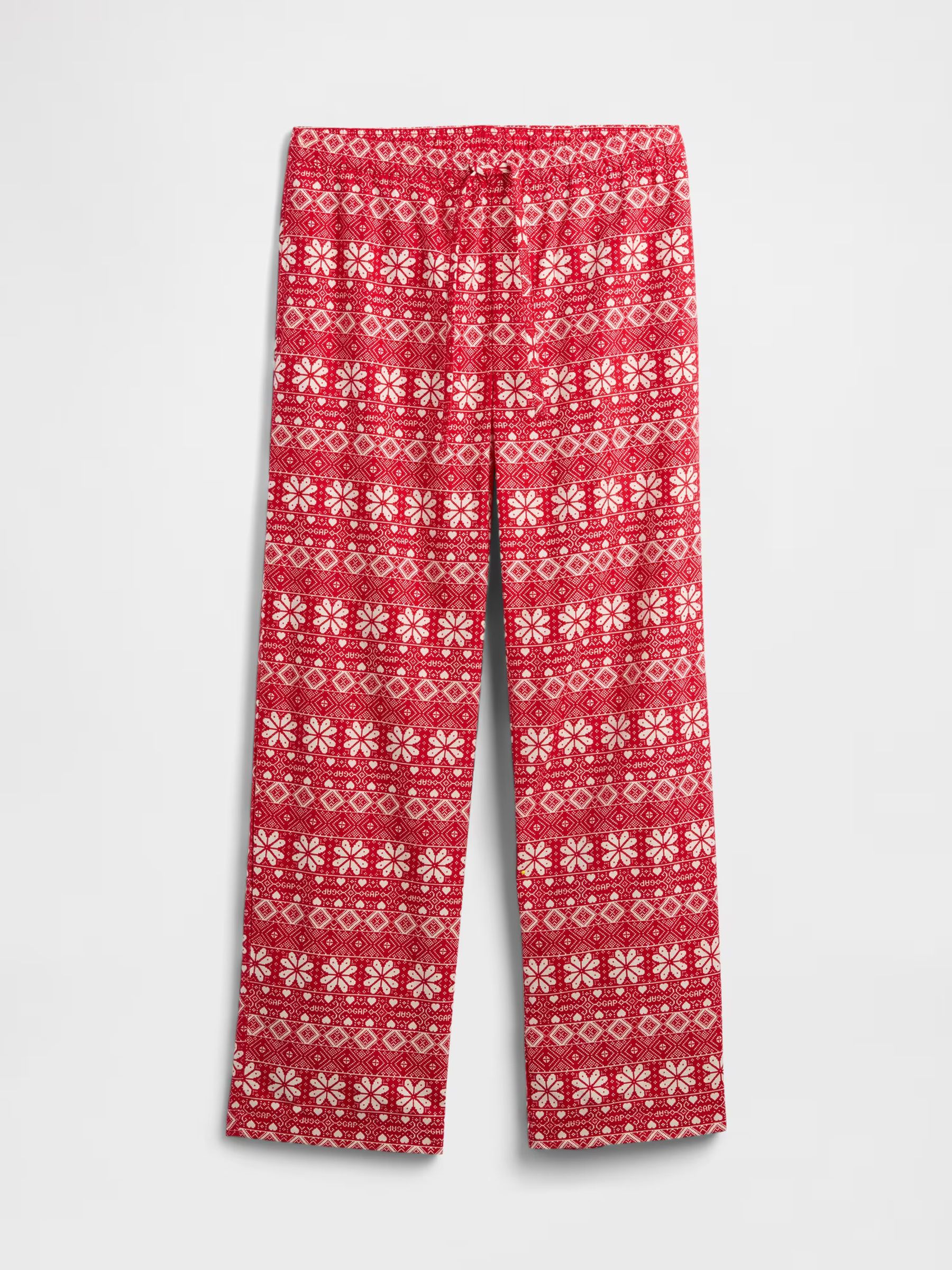 Red Fair Isle Matching Family Christmas Pyjama Bottoms - Image 3 of 3 Red Fair Isle Matching Family Christmas Pyjama Bottoms - Image 3 of 3