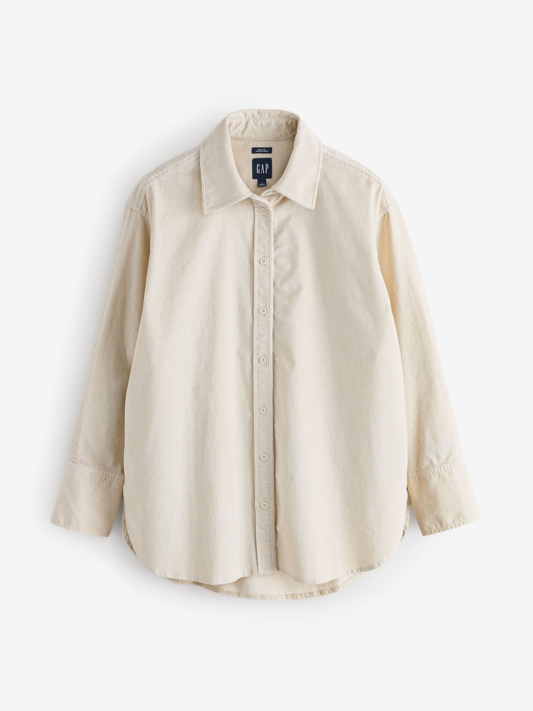 Beige Corduroy Big Shirt - Image 5 of 9