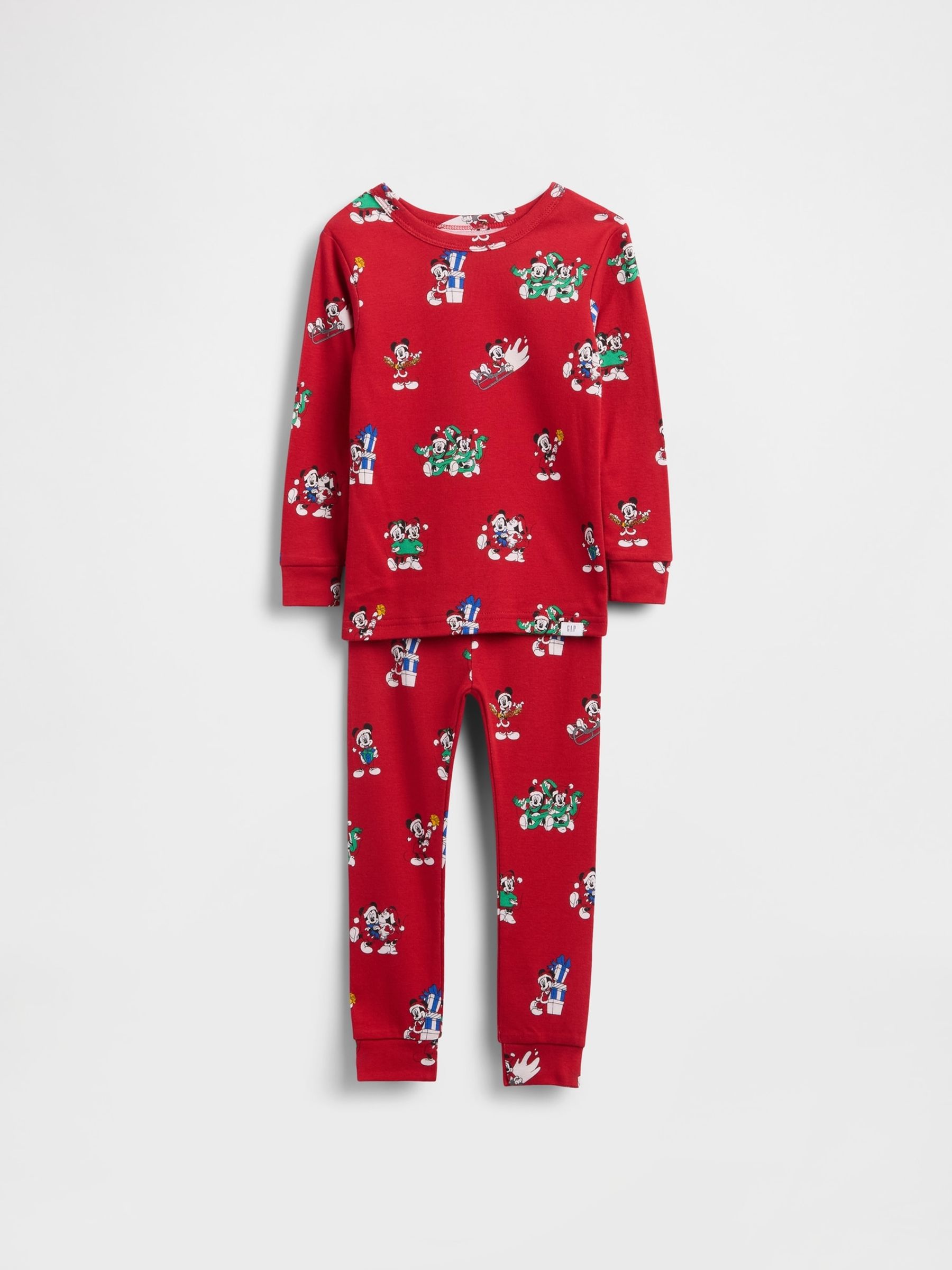 Red Disney Cotton Christmas Pyjamas (6mths-5yrs) - Image 1 of 2 Red Disney Cotton Christmas Pyjamas (6mths-5yrs) - Image 1 of 2