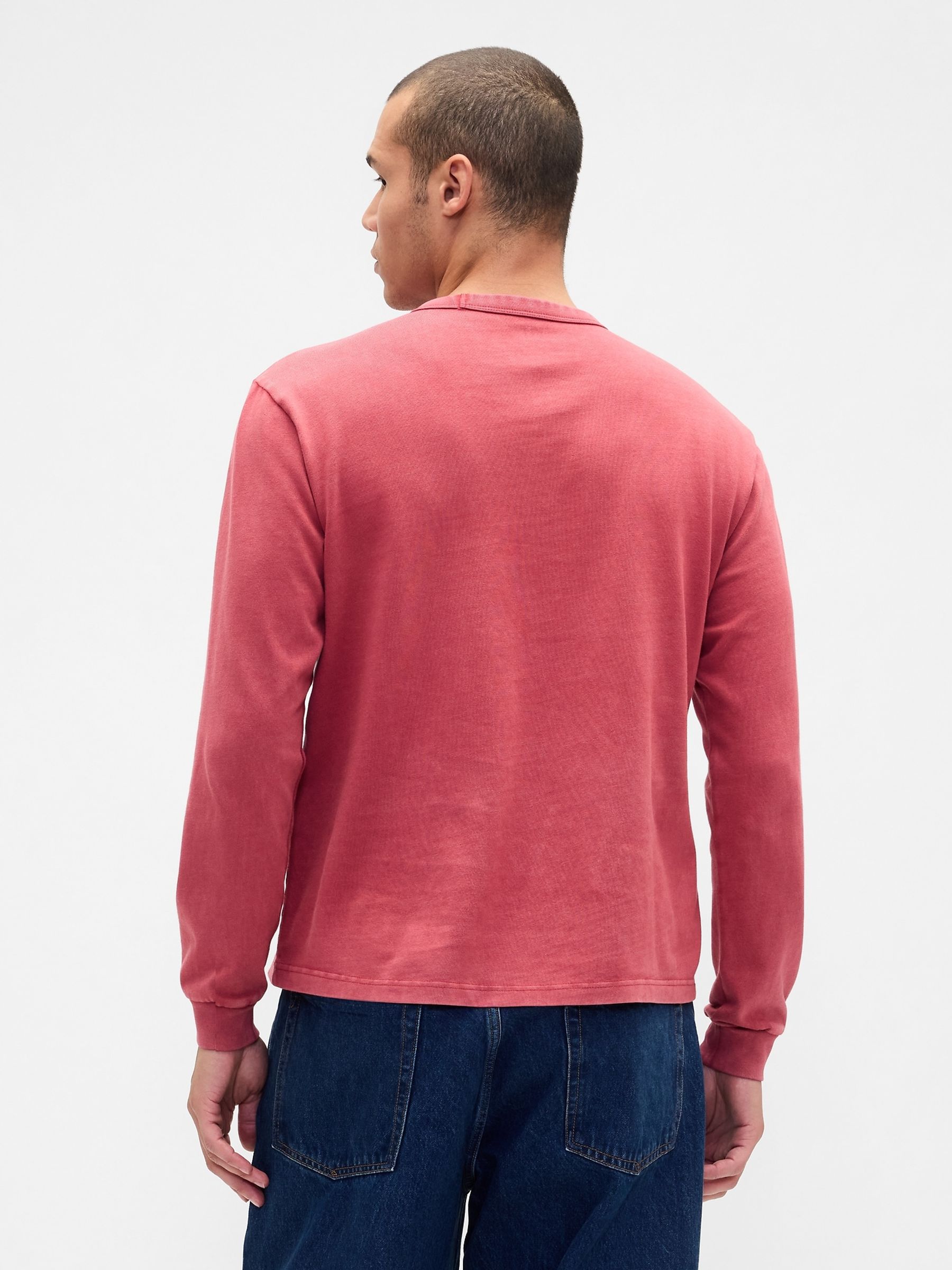 Red Heavyweight Relaxed T-Shirt - Image 2 of 4 Red Heavyweight Relaxed T-Shirt - Image 2 of 4