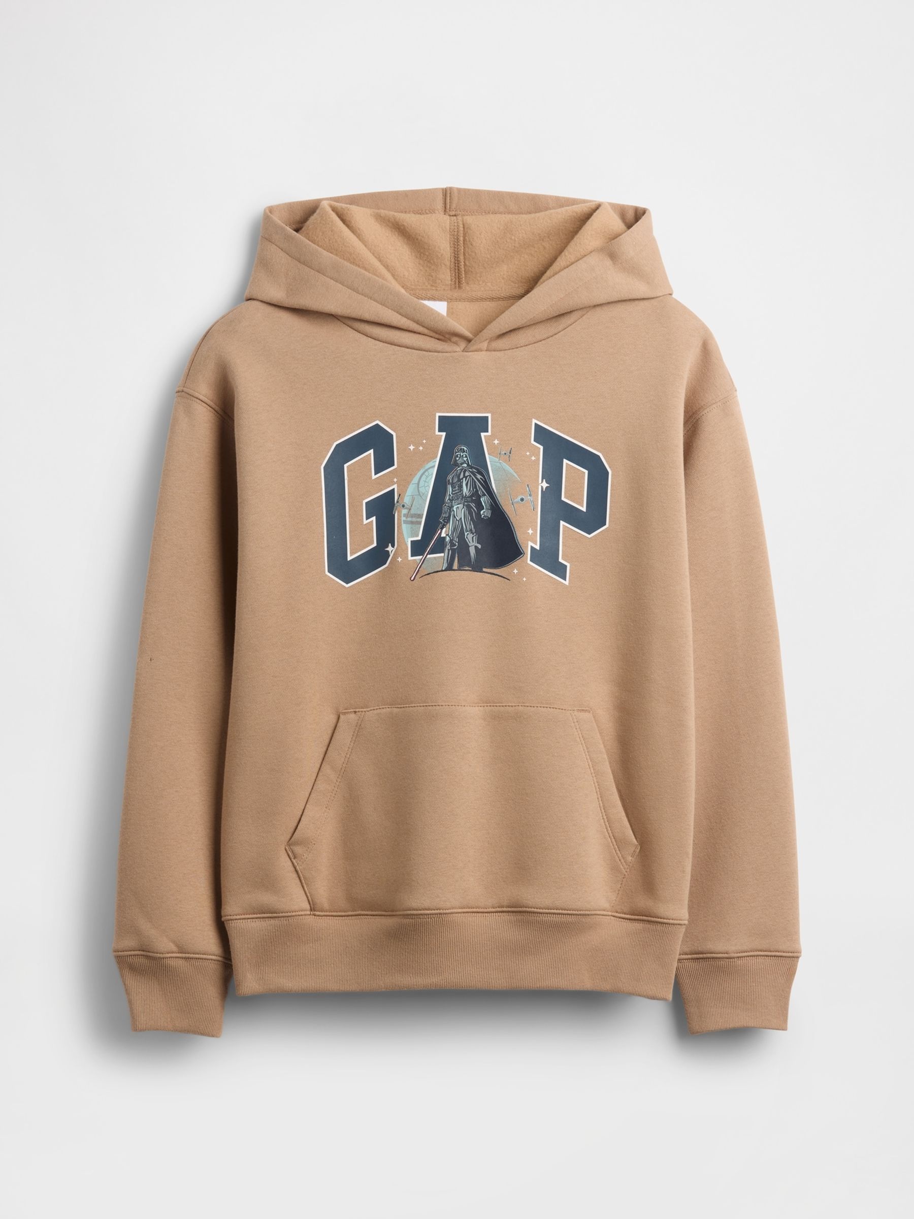 Brown Star Wars Relaxed Logo Hoodie - Image 1 of 3 Brown Star Wars Relaxed Logo Hoodie - Image 1 of 3