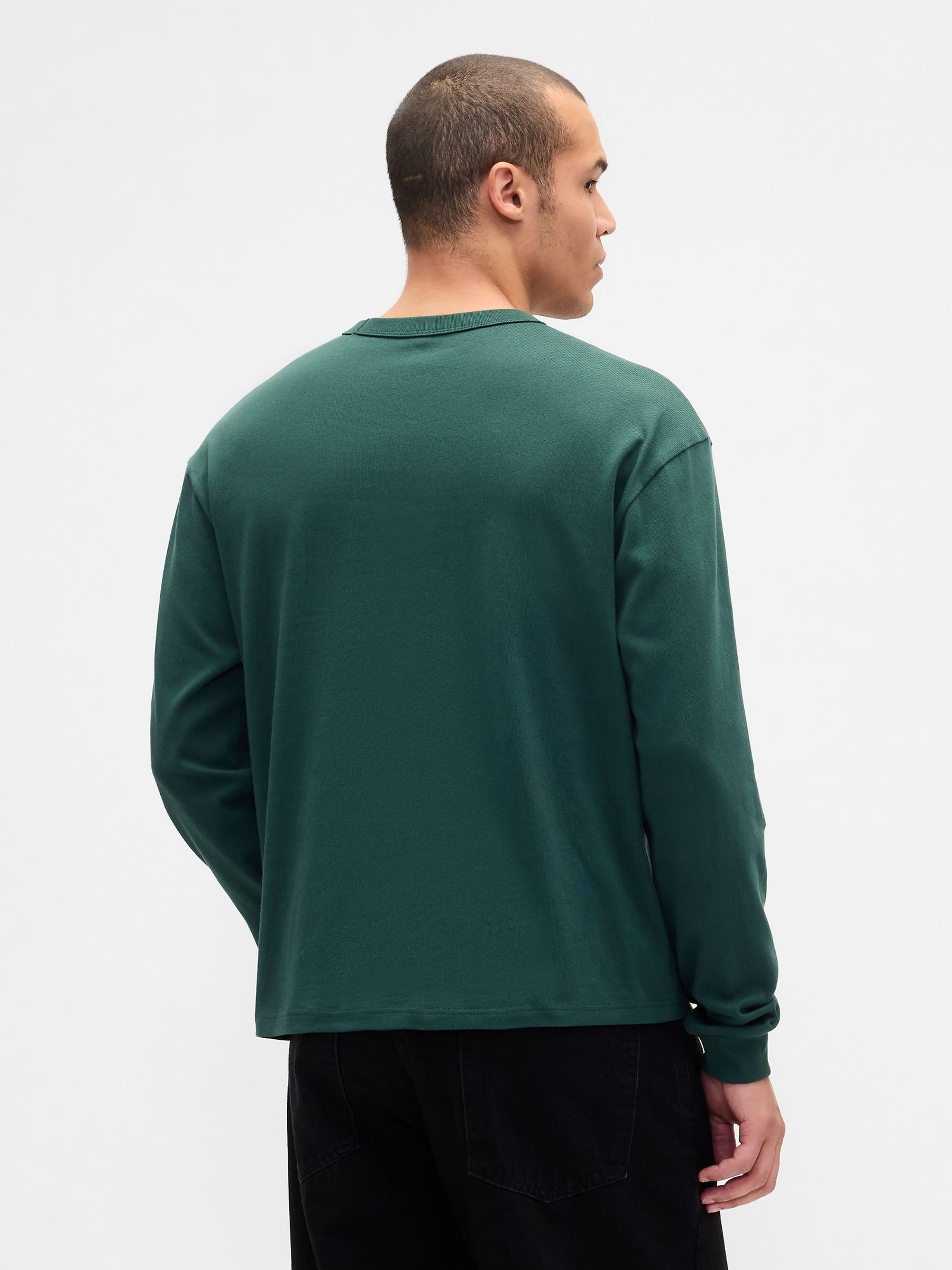 Green Heavyweight Crop T-Shirt - Image 2 of 4 Green Heavyweight Crop T-Shirt - Image 2 of 4