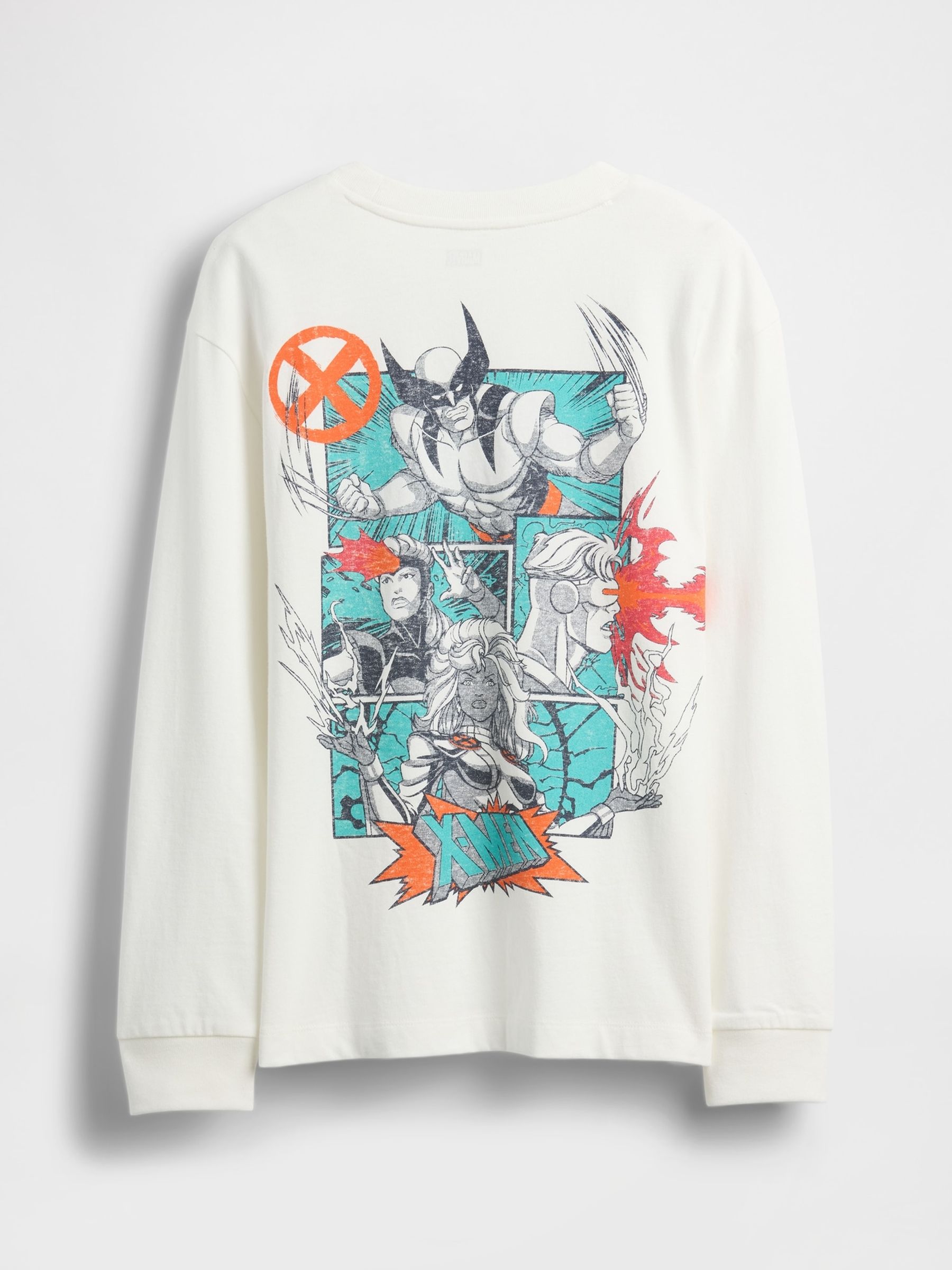 White Marvel Relaxed Graphic T-Shirt - Image 2 of 3