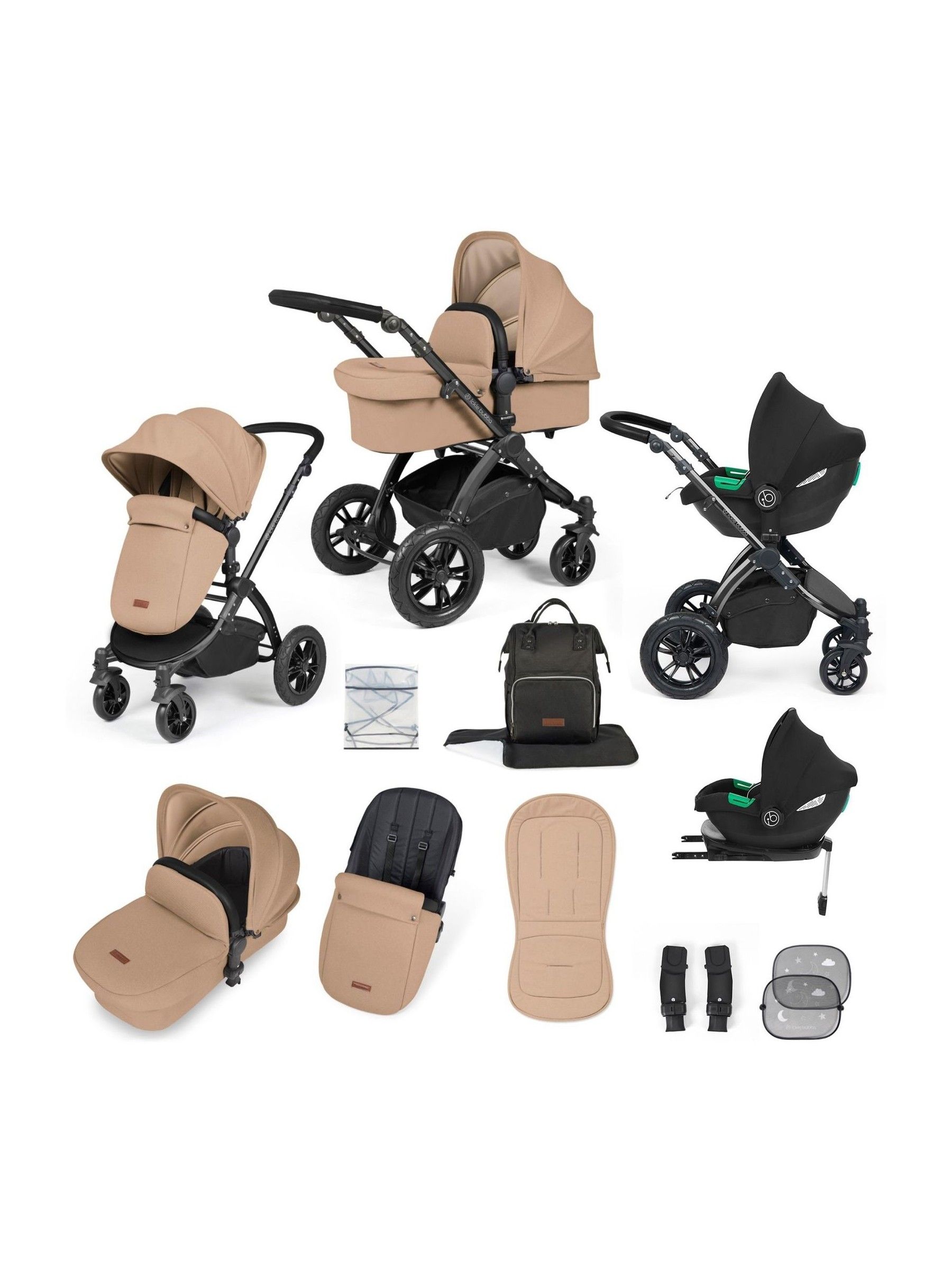 Ickle Bubba 12 Piece Desert Travel System Stomp Luxe with iSize Cirrus - Image 1 of 5