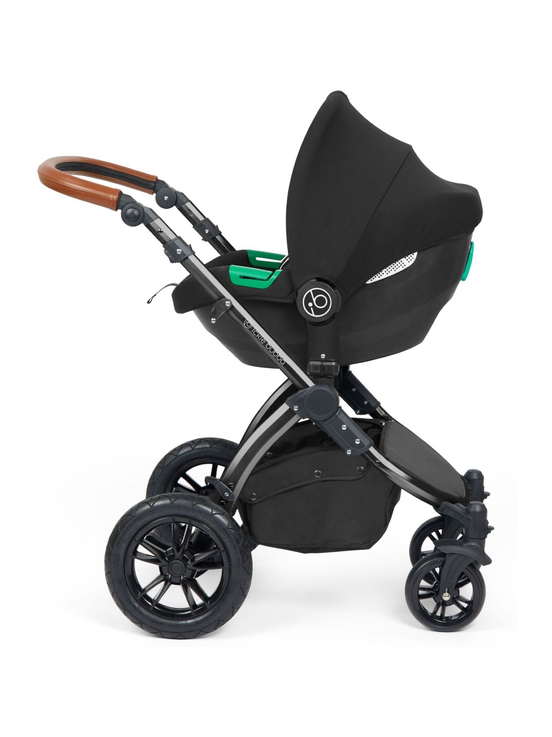 Ickle Bubba 12 Piece Charcoal Grey Stomp Luxe Travel System with iSize Cirrus Car Seat - Image 3 of 4