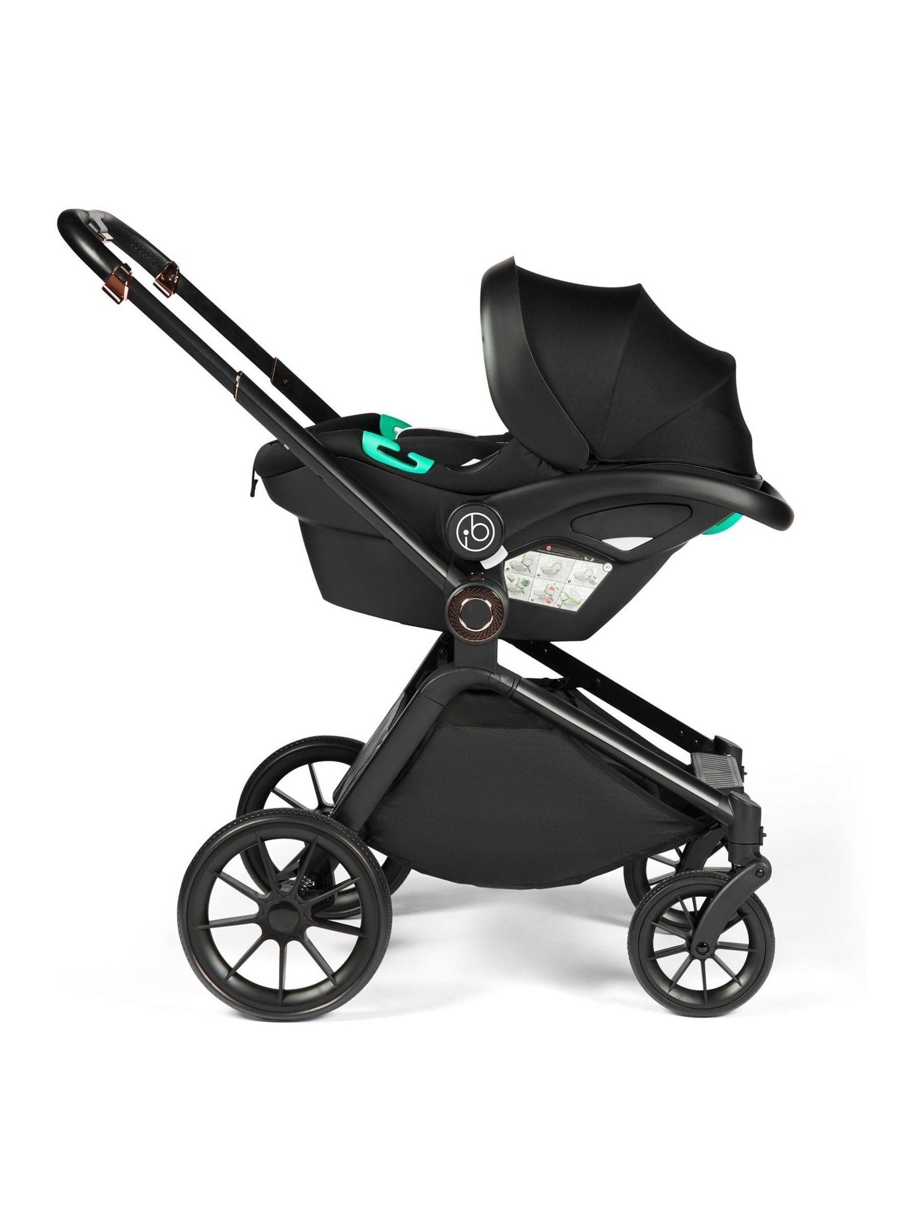 Ickle Bubba 12 Piece Black Altima Travel System with Stratus isize - Image 5 of 6