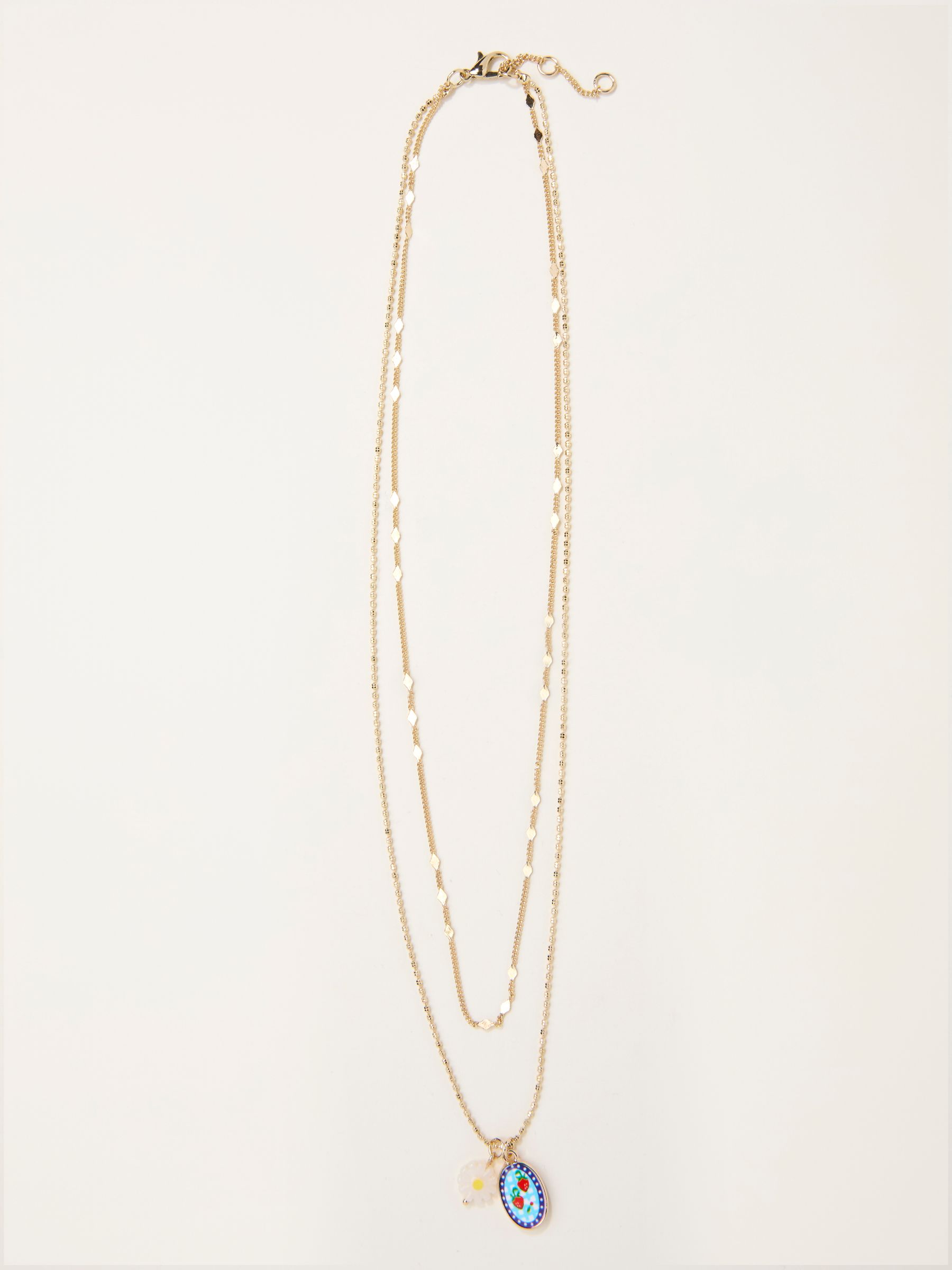 Gold Tone Meadow Layered Necklace - Image 1 of 2