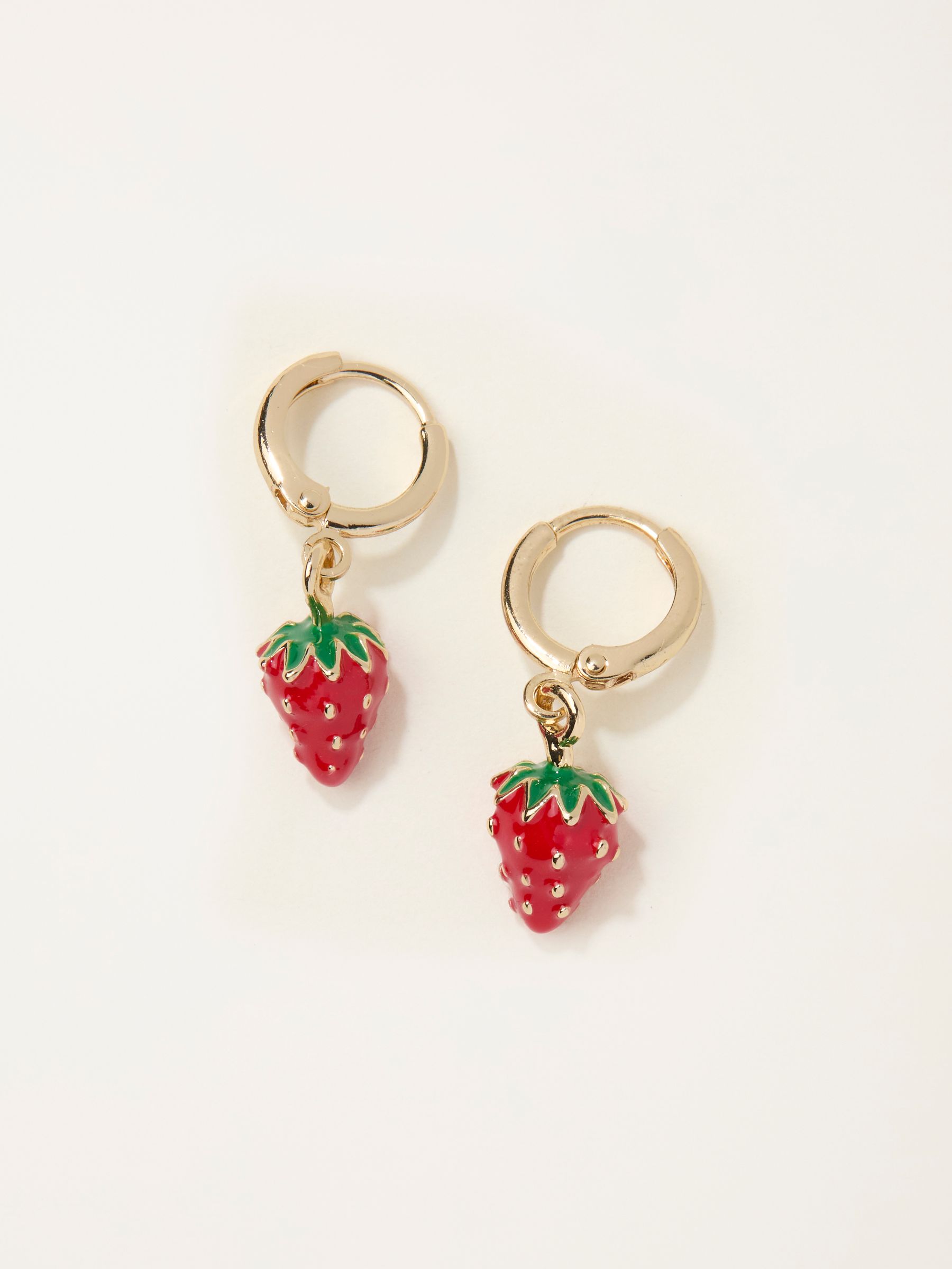 Red Strawberry Drop Earrings - Image 1 of 2