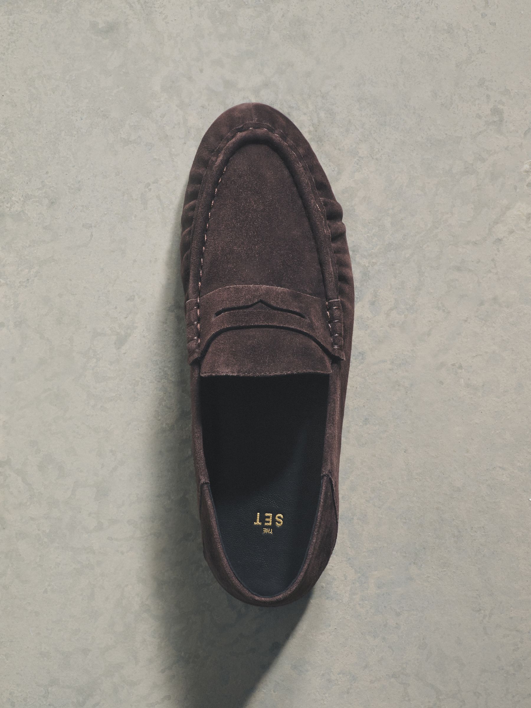 Leather Suede Loafers Chocolate Brown - Image 3 of 4