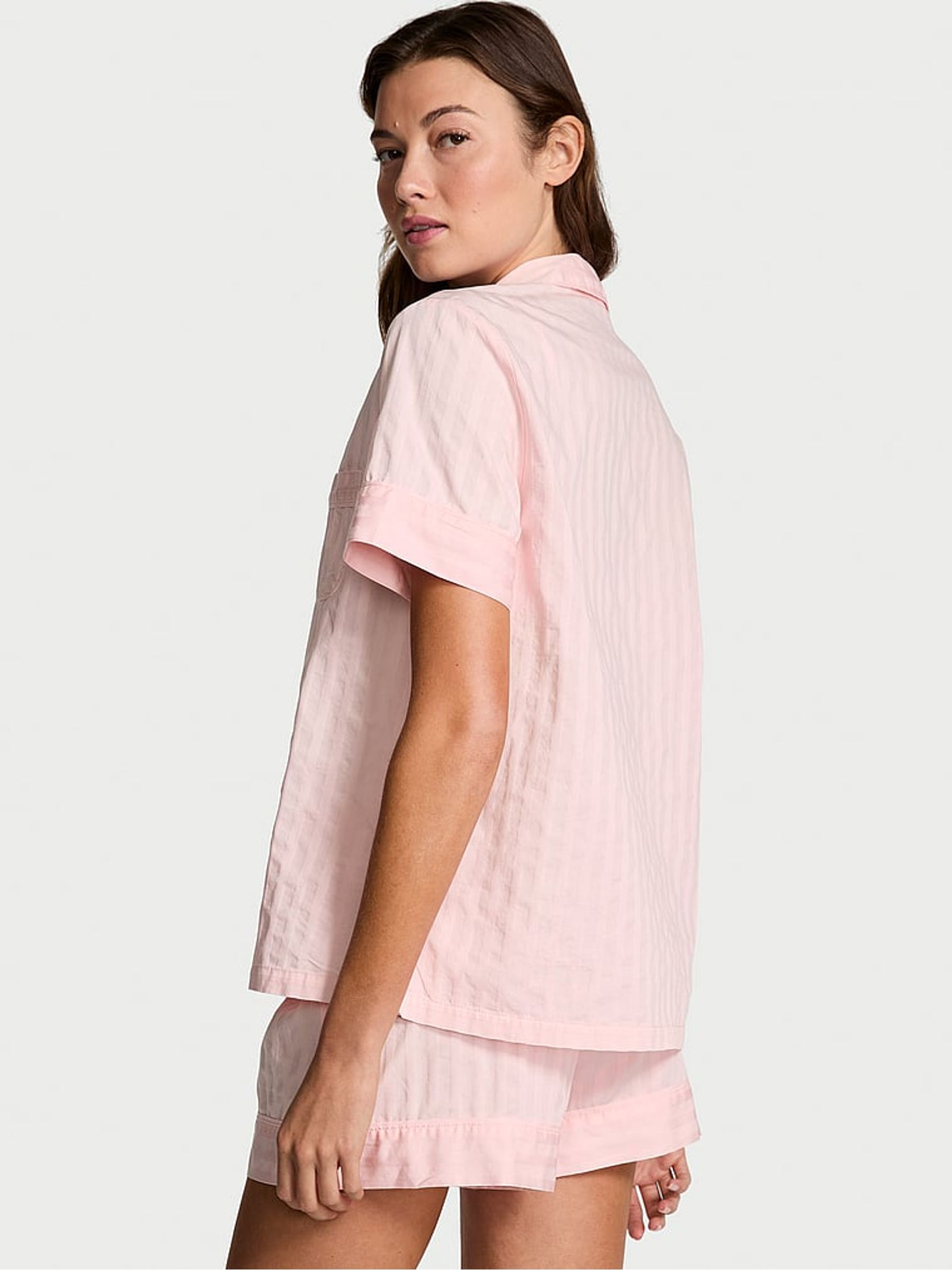 Pretty Blossom Pink Shadow Short Pyjama Set - Image 2 of 2