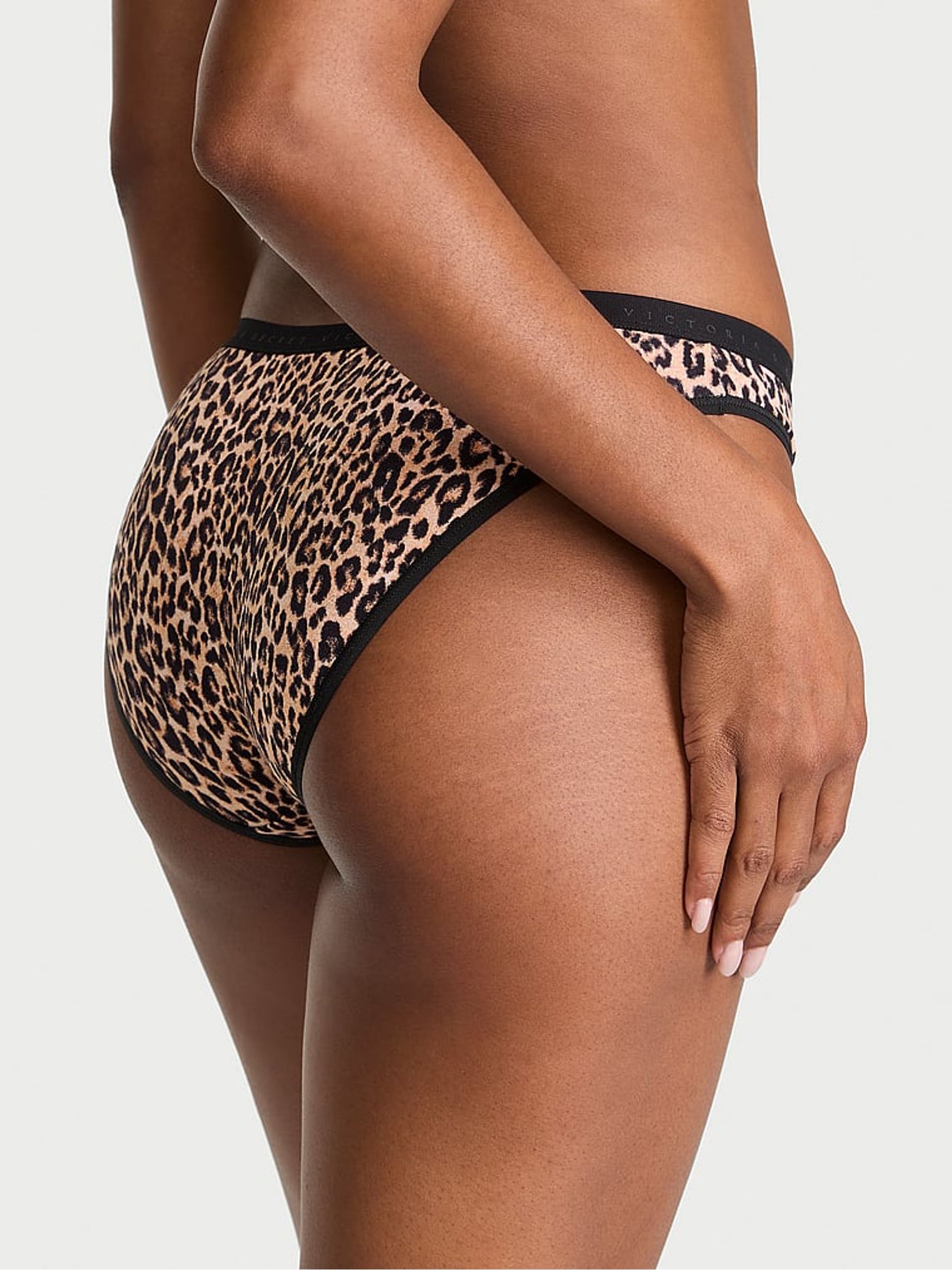 Leopard Black Bikini Knickers - Image 2 of 2 Leopard Black Bikini Knickers - Image 2 of 2
