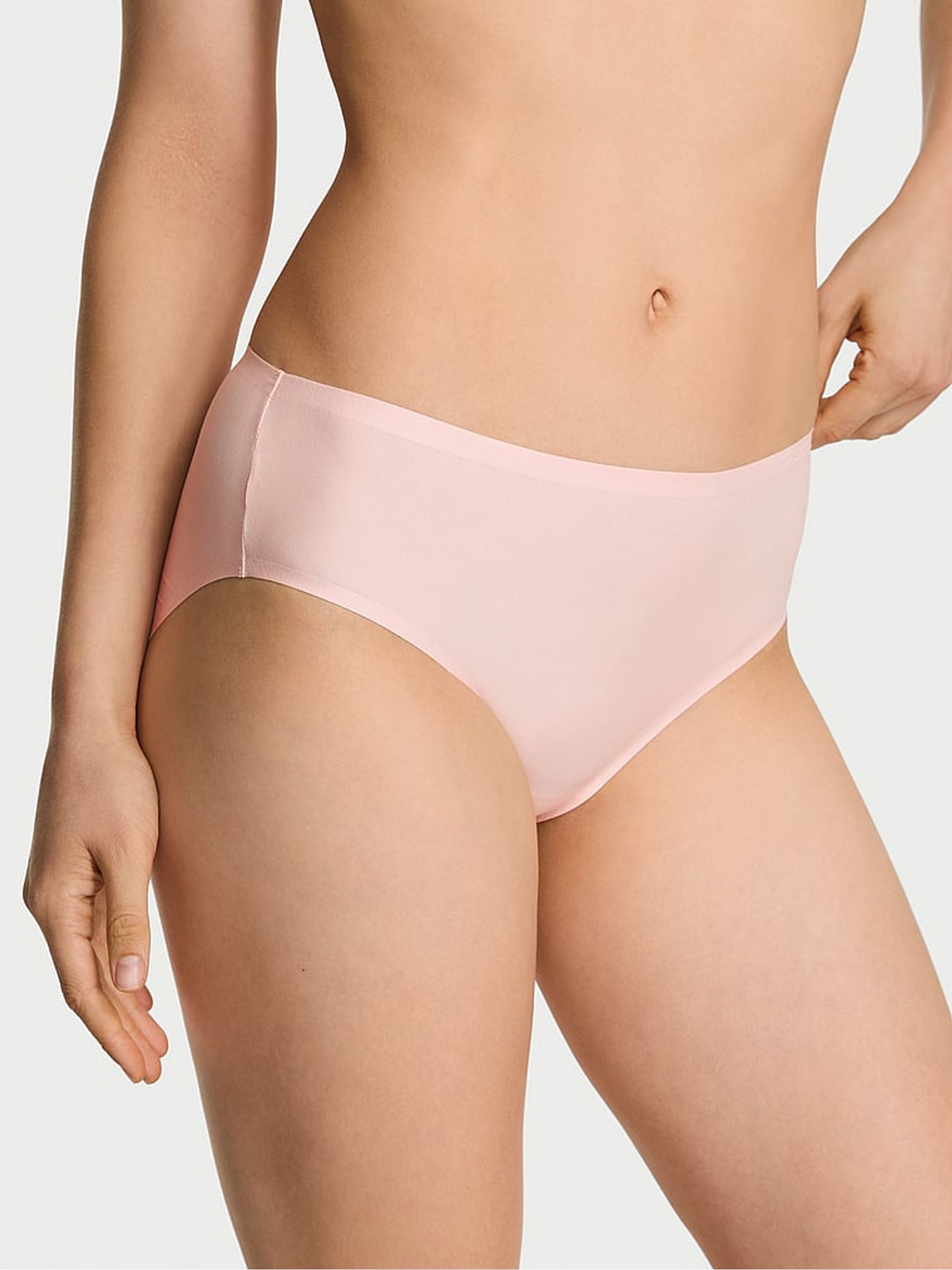 Purest Pink Bikini Mid-Rise Knicker - Image 1 of 2
