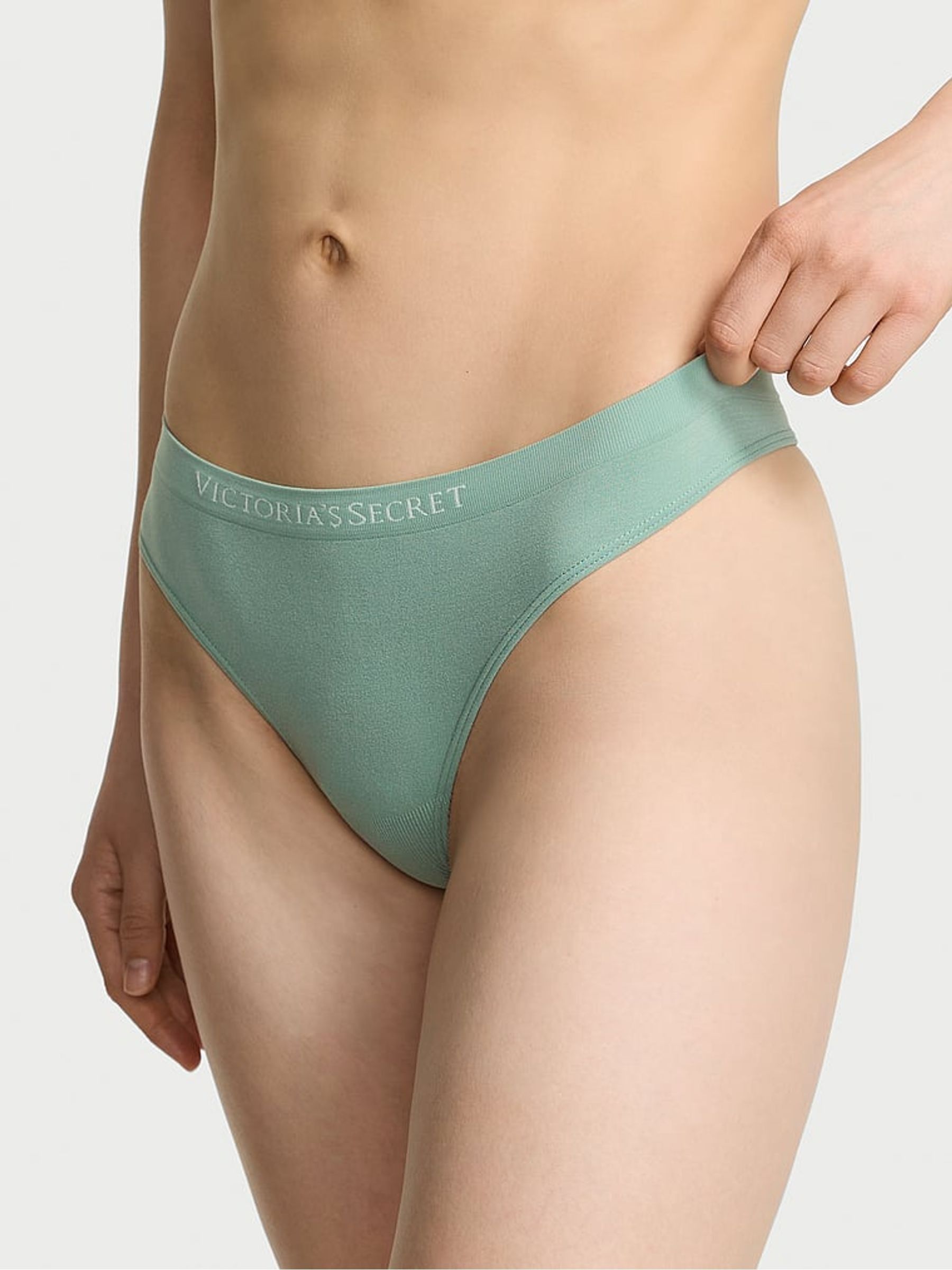 Seasalt Green Thong Knickers - Image 1 of 2 Seasalt Green Thong Knickers - Image 1 of 2