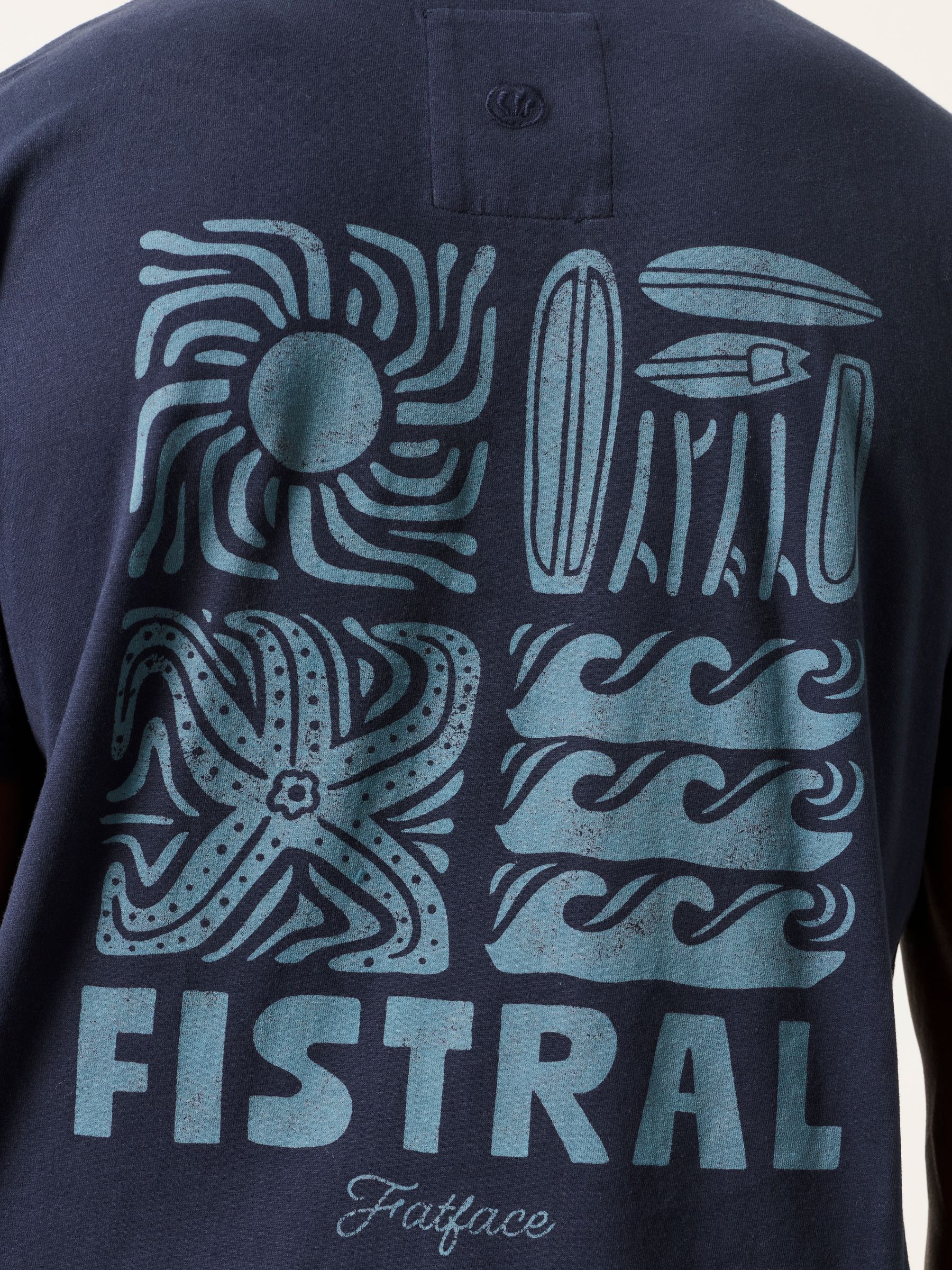 Navy Fistral Graphic  T-Shirt - Image 3 of 5