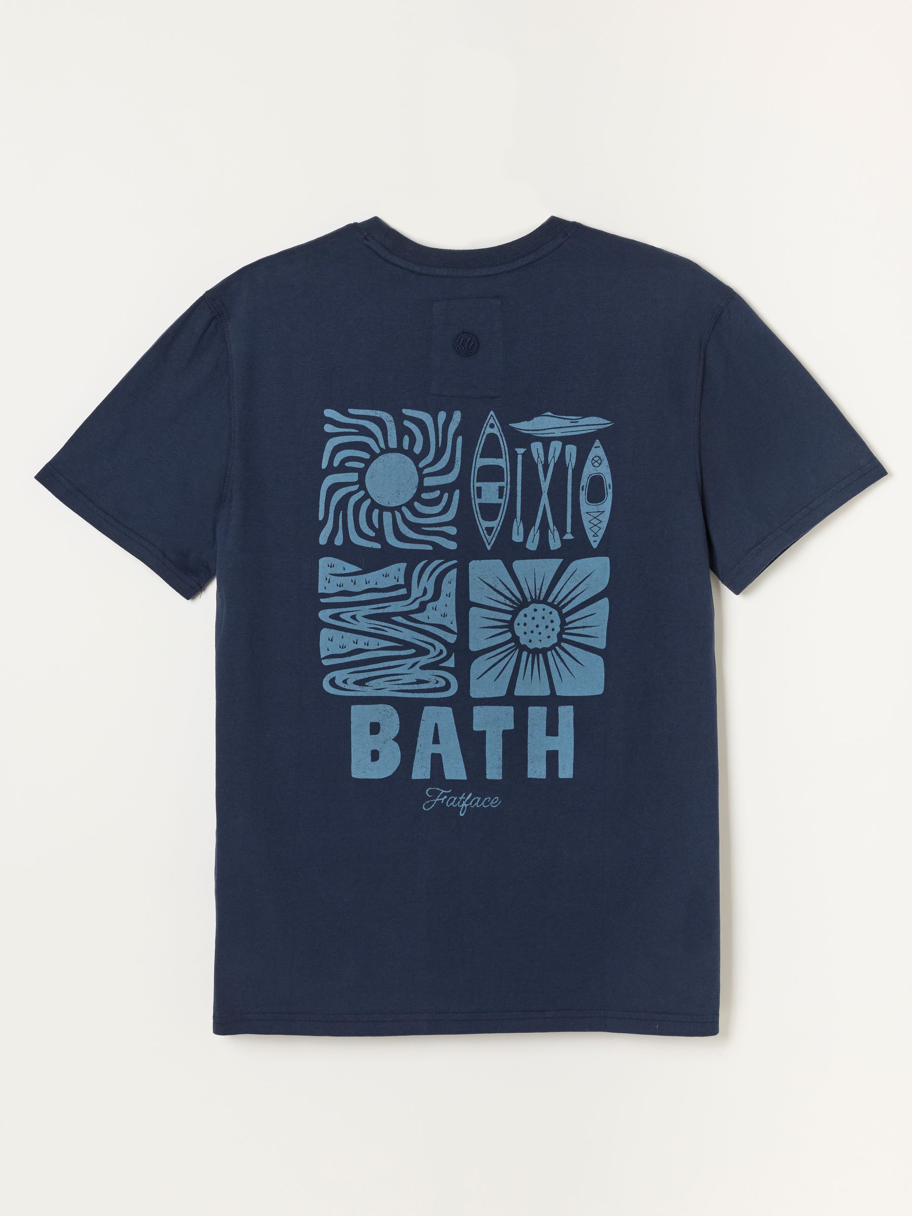 Navy Bath Graphic T-Shirt - Image 5 of 5 Navy Bath Graphic T-Shirt - Image 5 of 5
