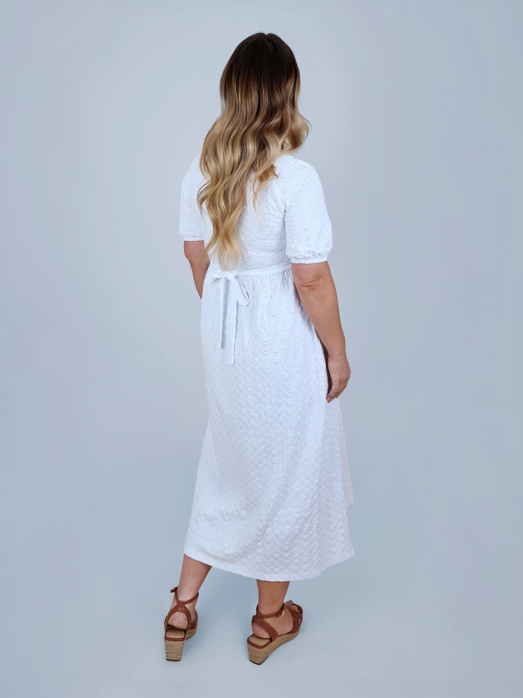 jo cream puff sleeve dress Puff Collection