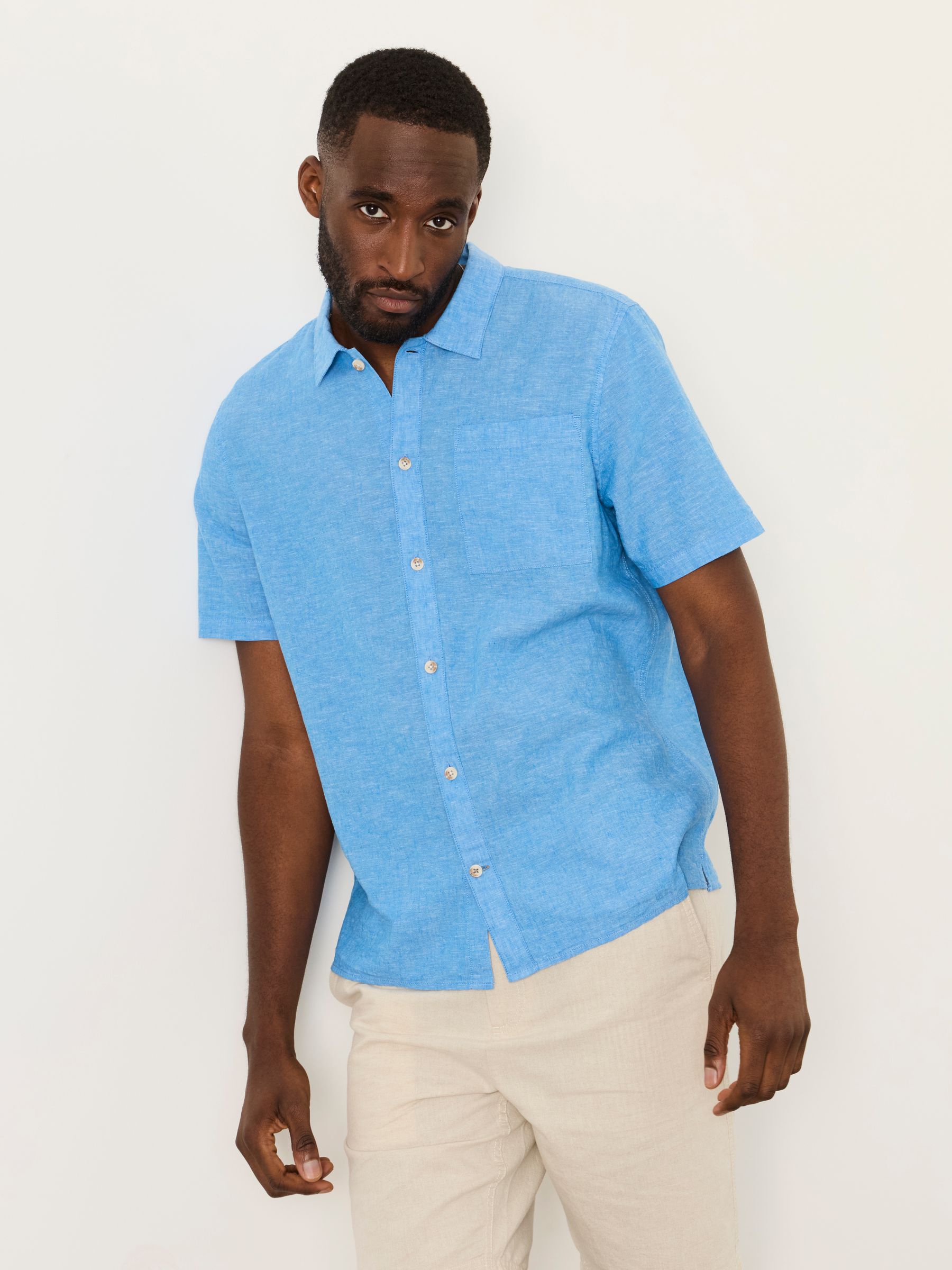 Bugle Bright Blue Short Sleeve Shirt - Image 1 of 7