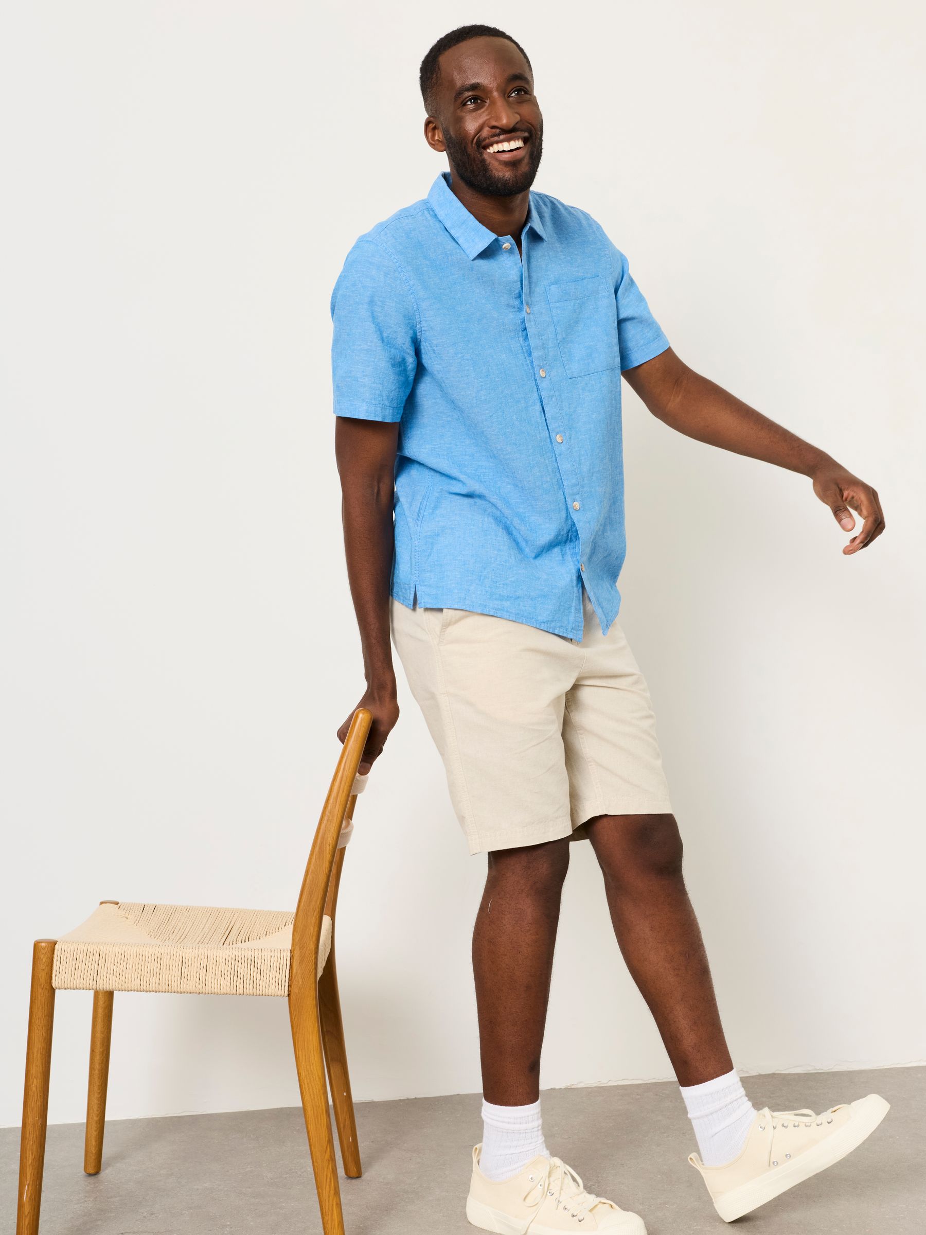 Bugle Bright Blue Short Sleeve Shirt - Image 3 of 7