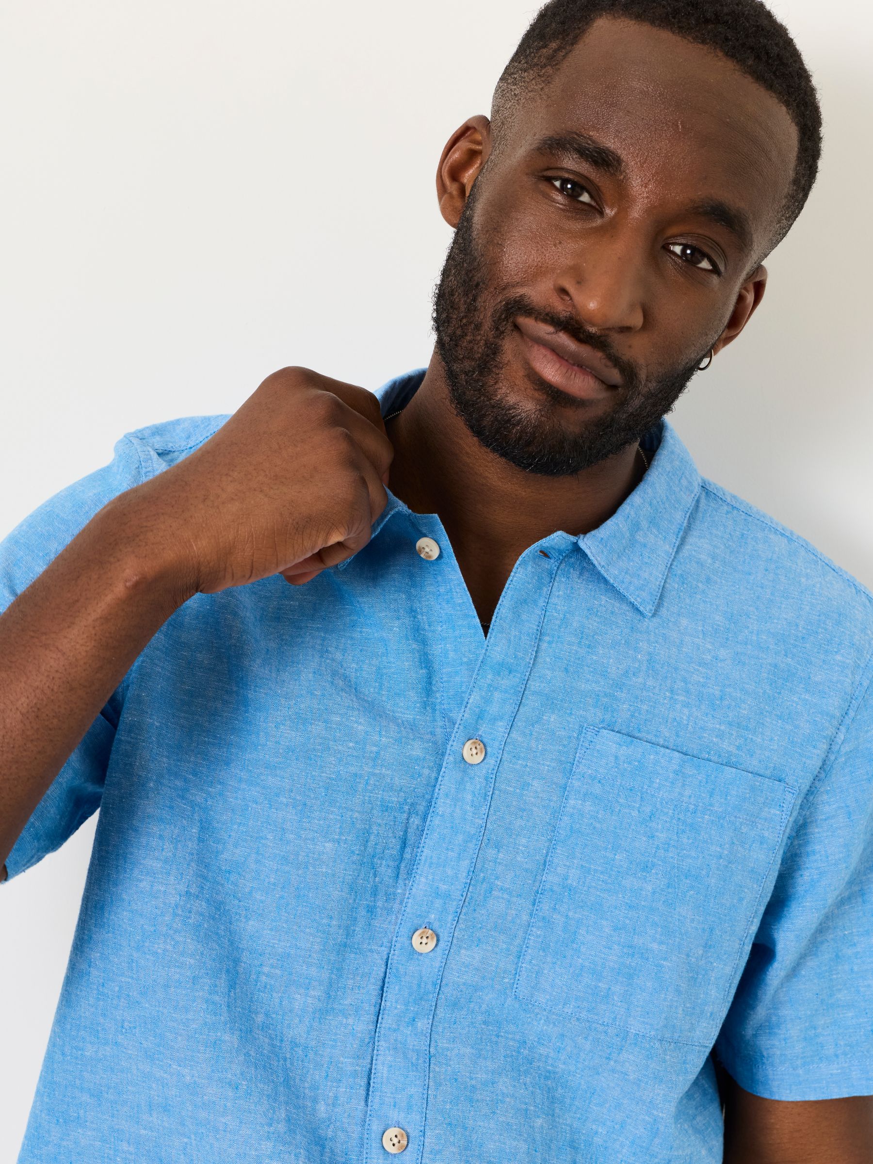 Bugle Bright Blue Short Sleeve Shirt - Image 5 of 7