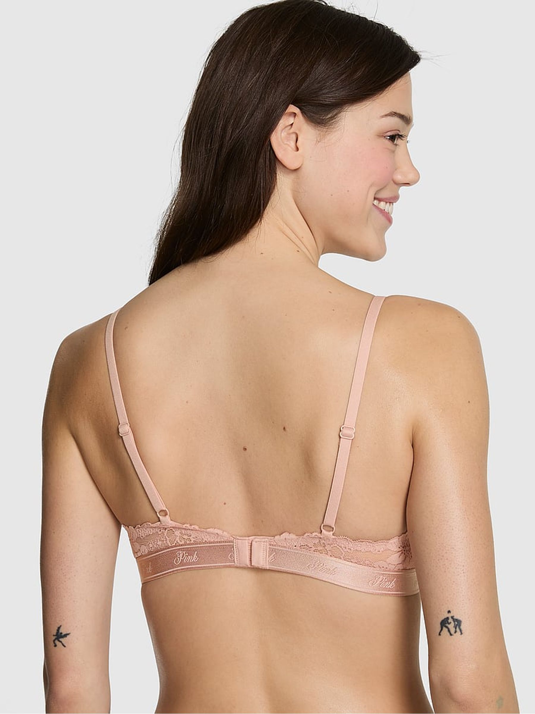 Macron Nude Lightly Lined Lace Smooth Cup Lightly Lined Balcony Bra - Image 2 of 2