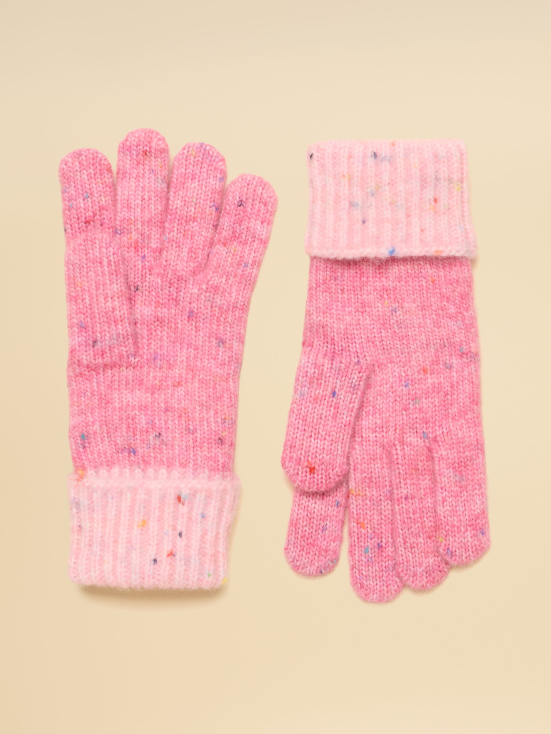 Colourblock Pink Gloves - Image 2 of 3