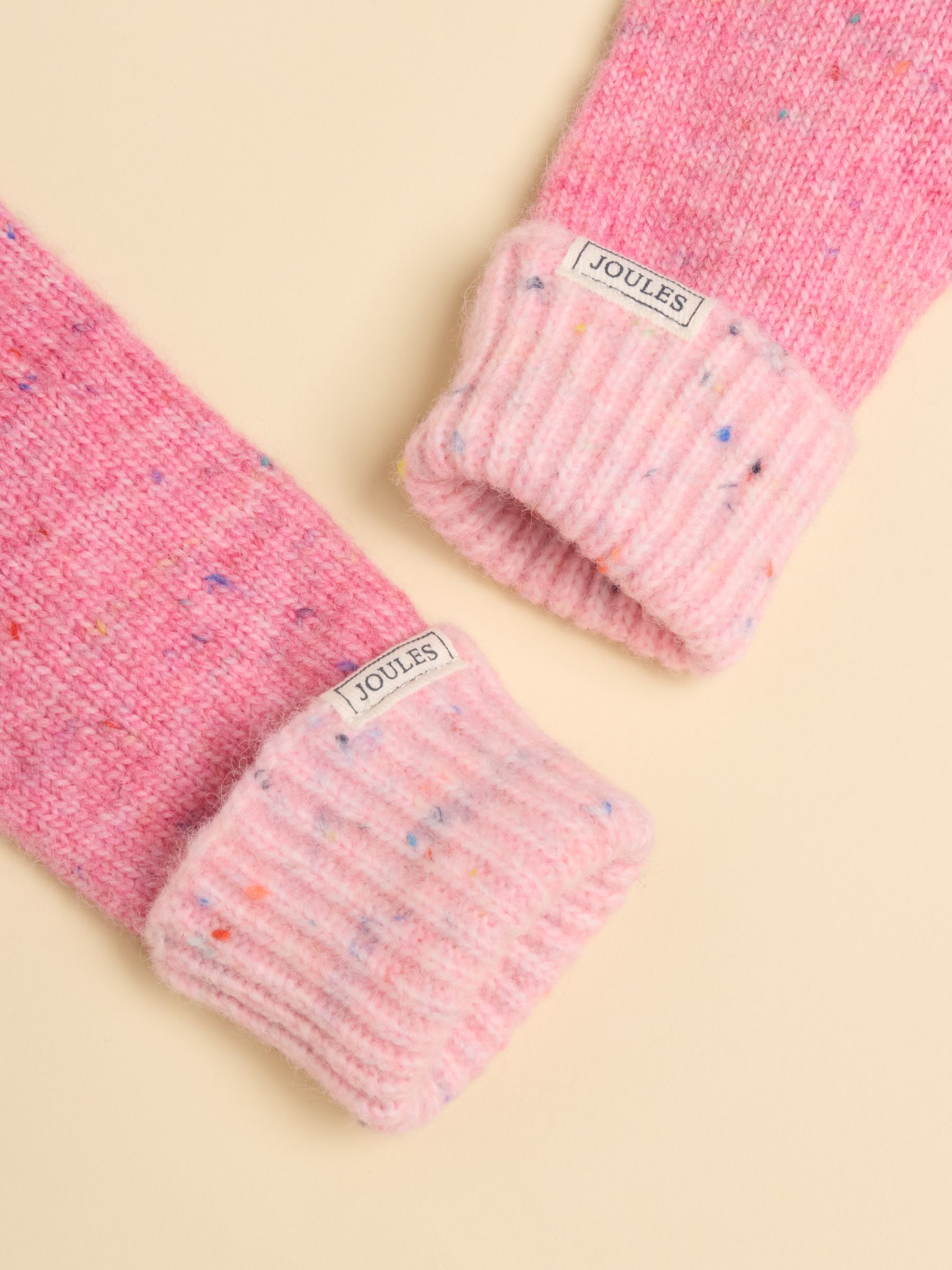 Colourblock Pink Gloves - Image 3 of 3