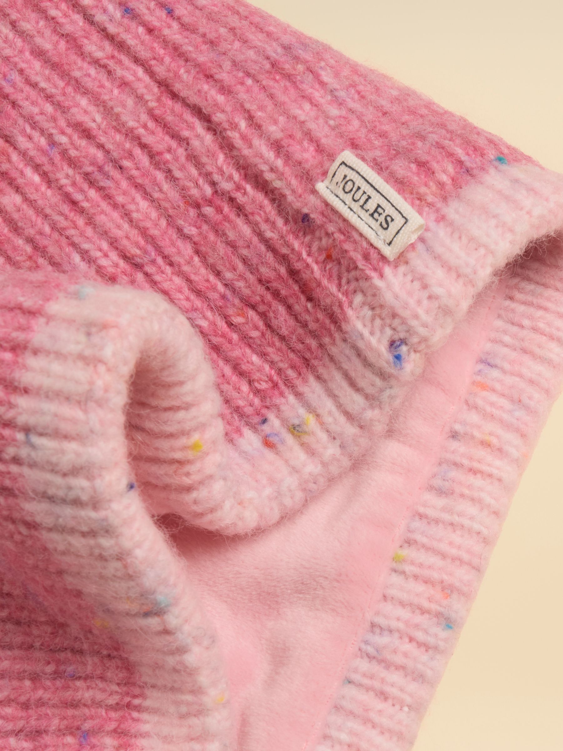Colourblock Pink Lined Snood - Image 3 of 3