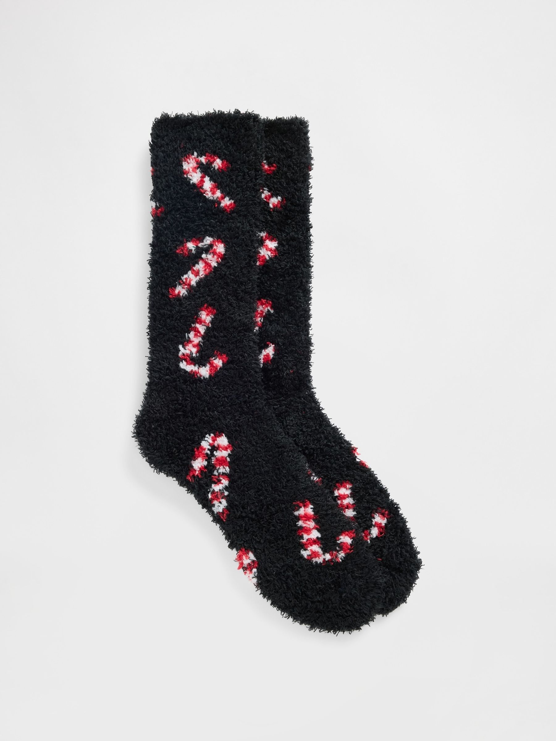Black Candycane Cosy Socks - Image 1 of 1