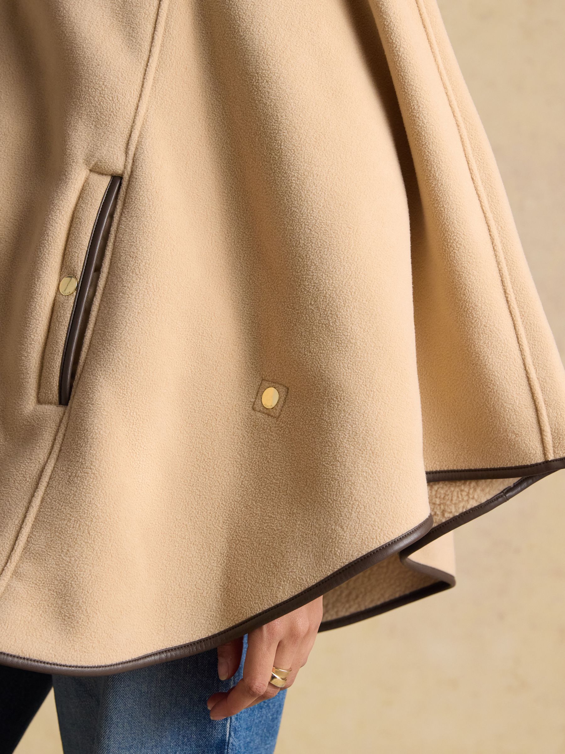 Heritage Cream Fleece Longline Cape - Image 7 of 9