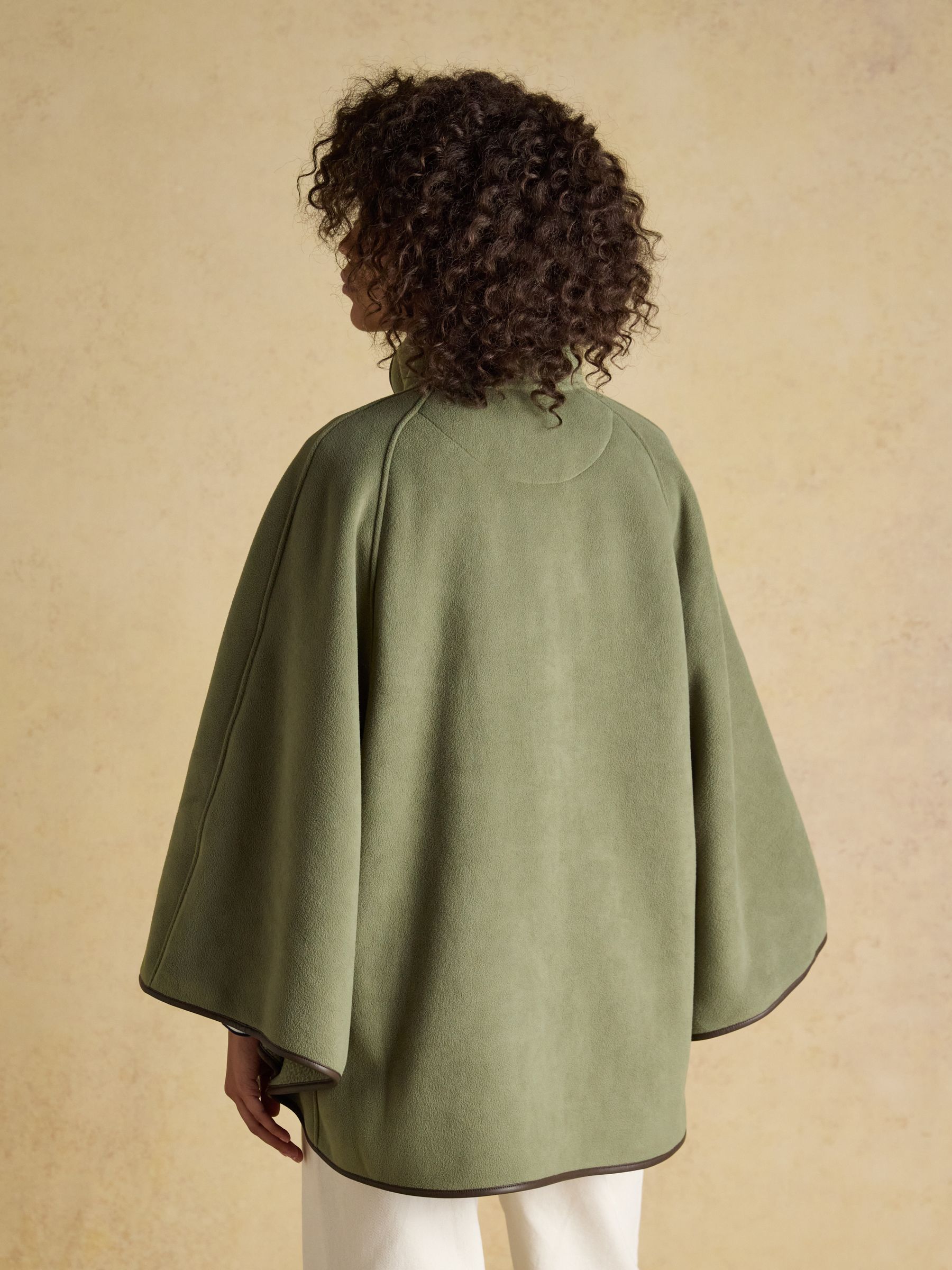 Heritage Light Green Polar Fleece Longline Cape - Image 2 of 10