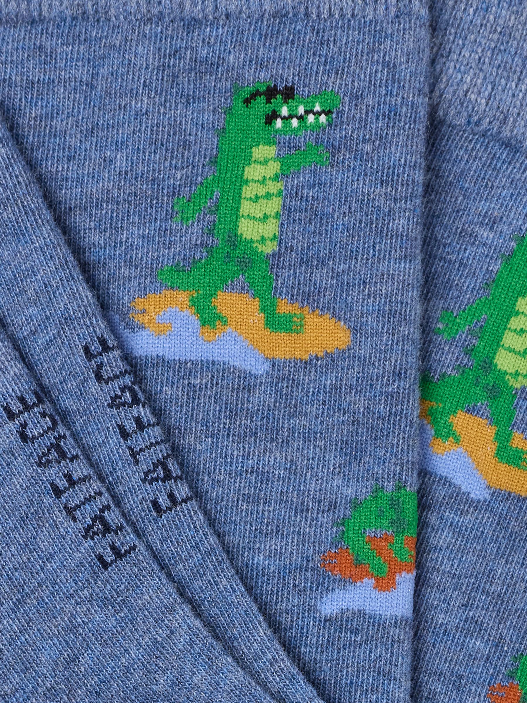 Blue Surfing Crocodile Socks - Image 2 of 2
