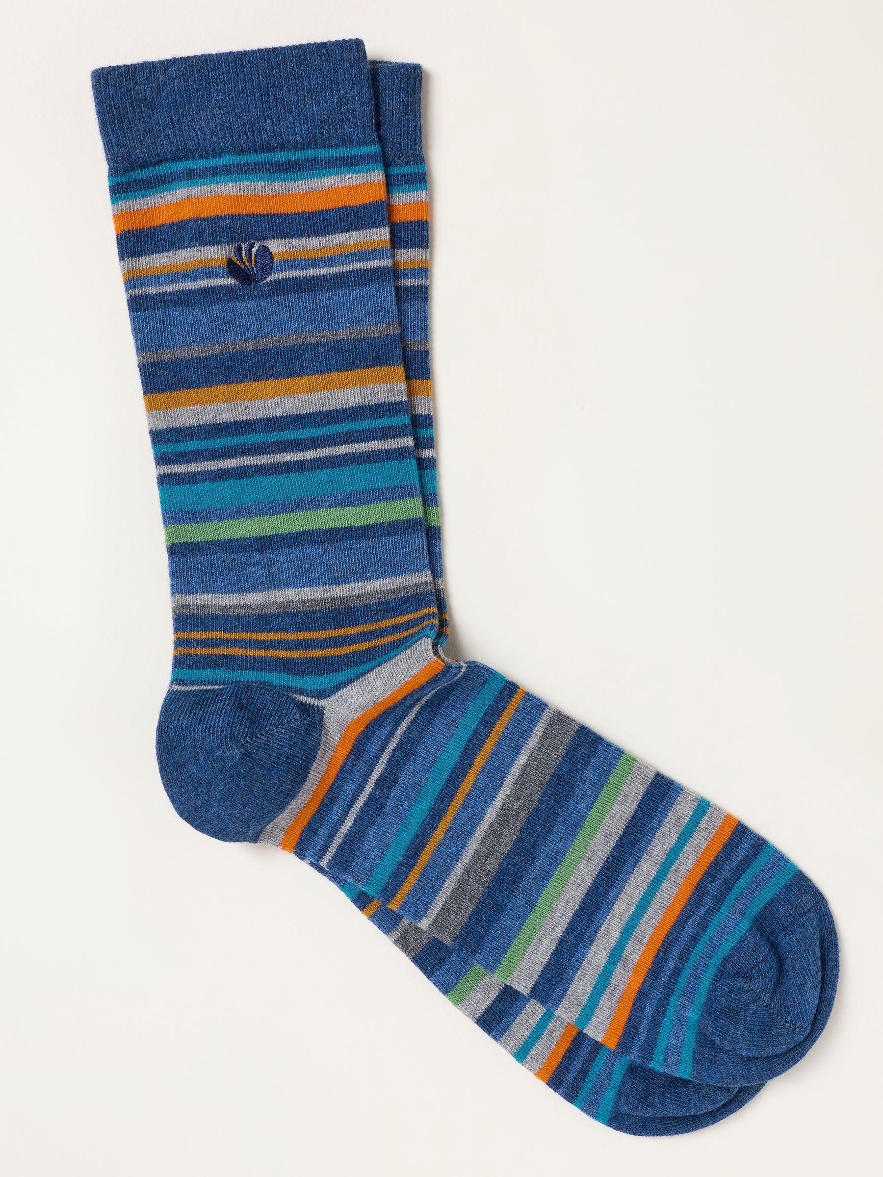 Navy Pop Stripe Socks - Image 1 of 2