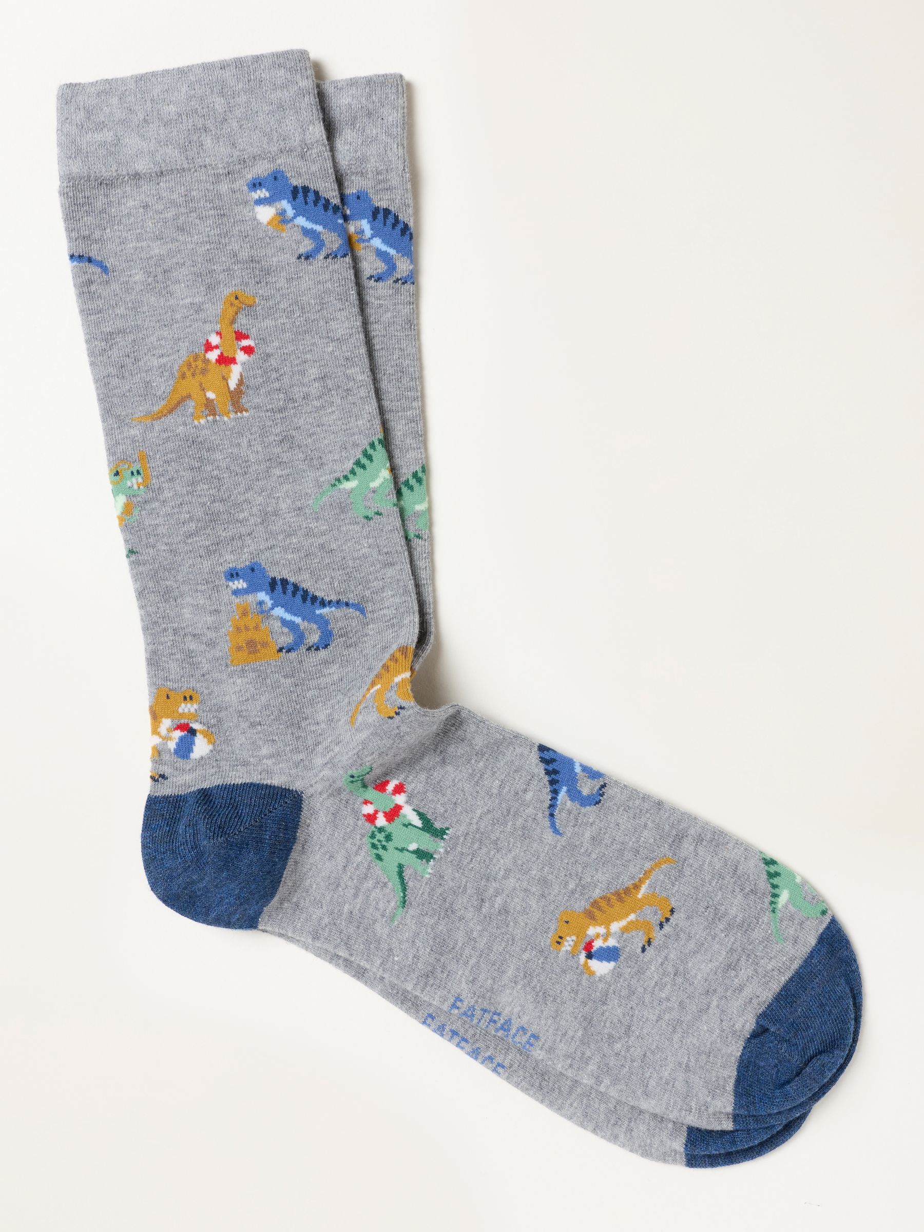 Grey Beach Dinosaur Socks - Image 1 of 2