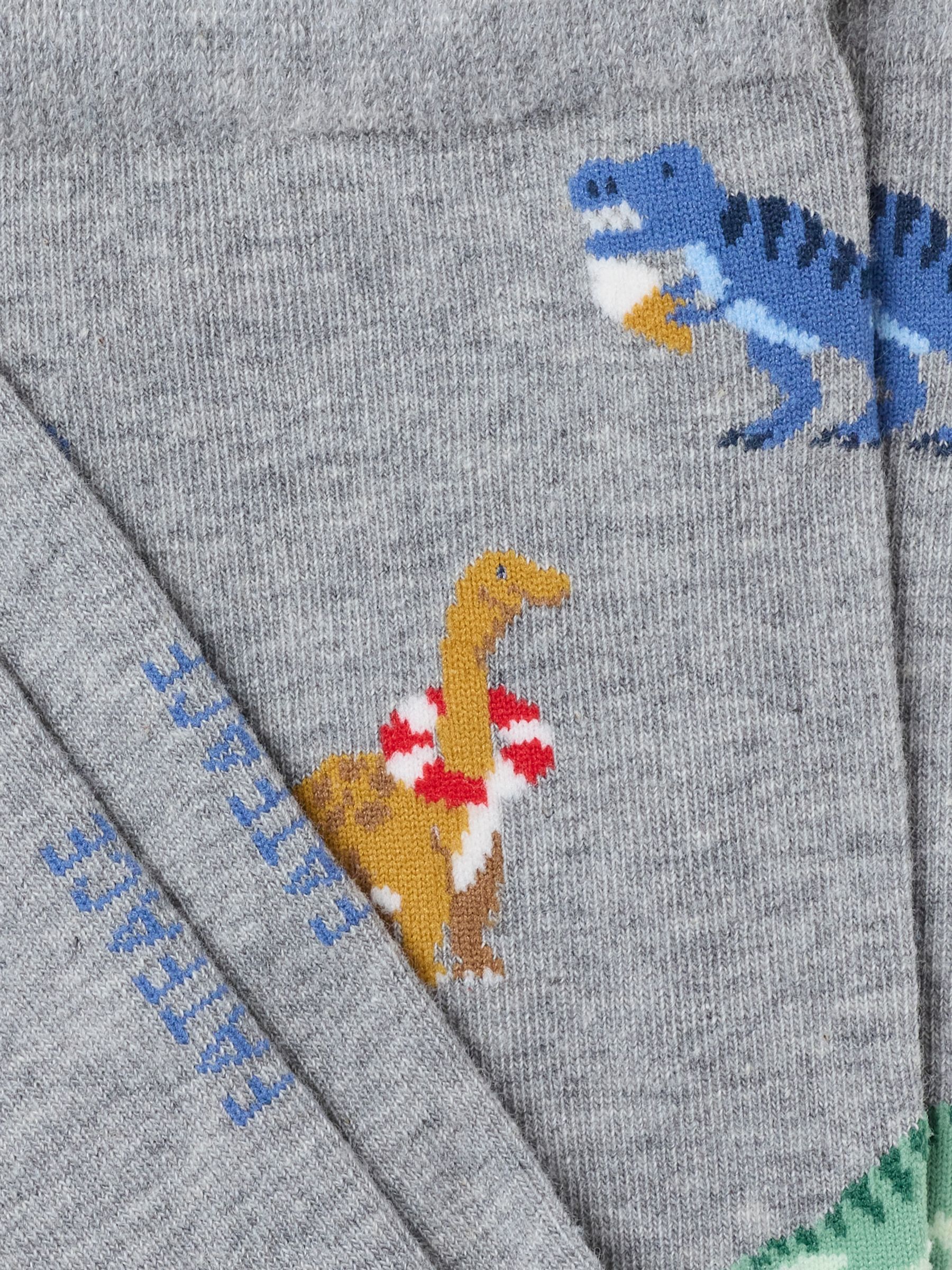 Grey Beach Dinosaur Socks - Image 2 of 2