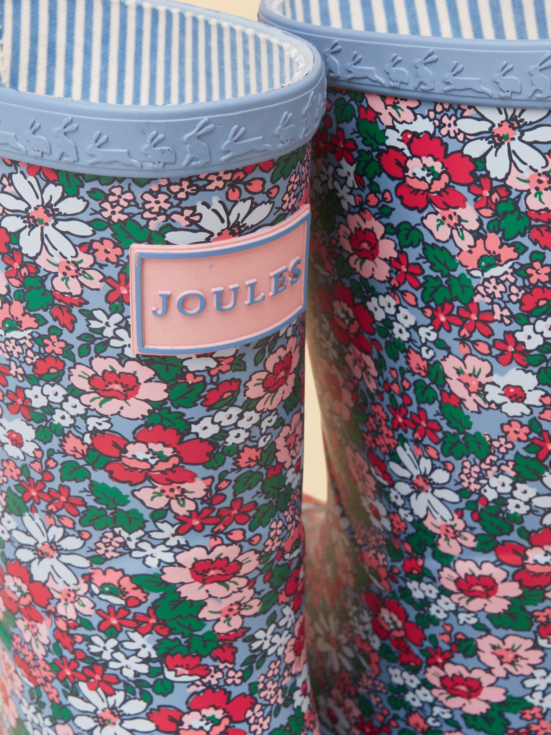 Kids' Blue Floral Printed Wellies - Image 5 of 6