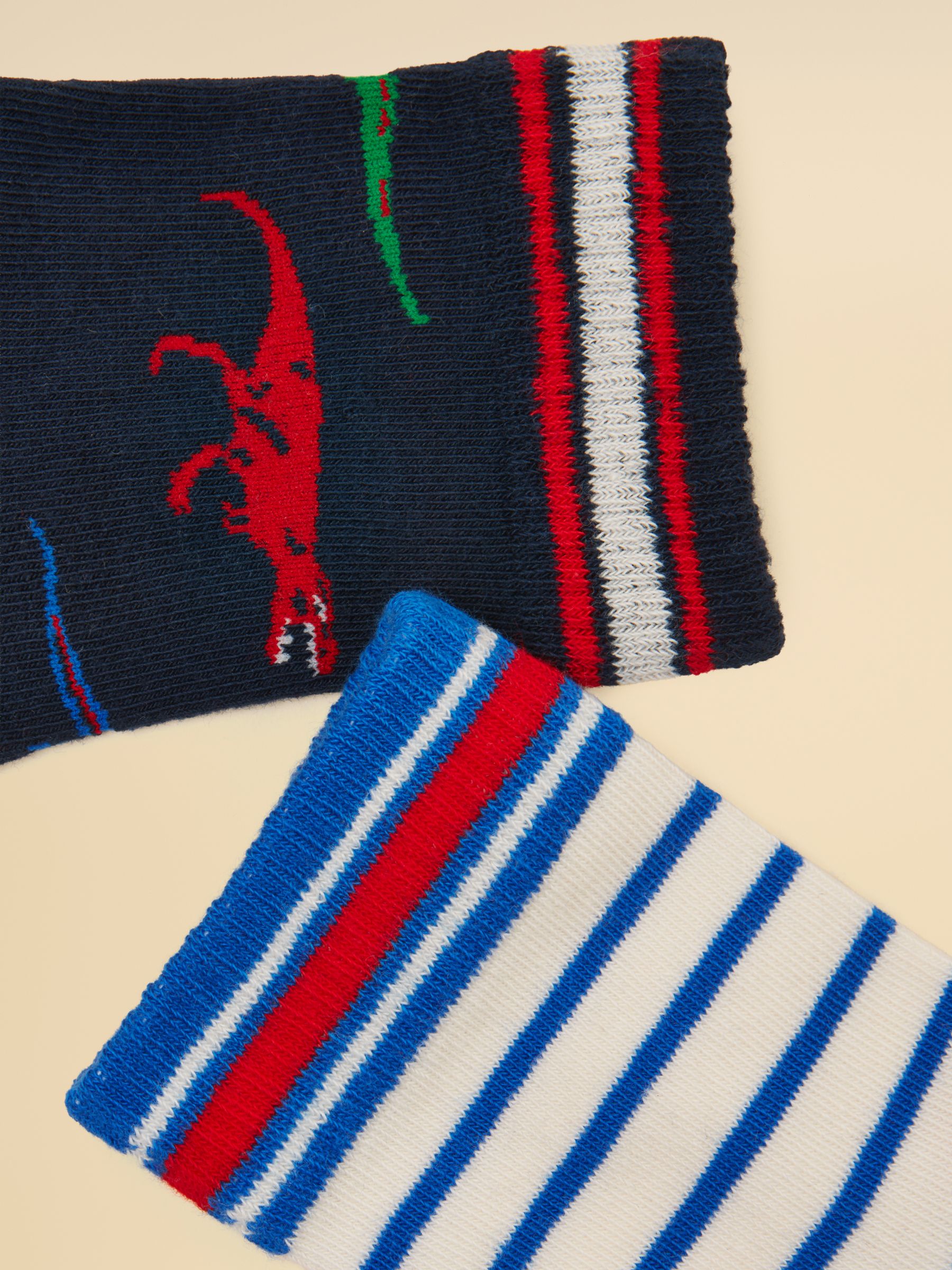 Kids' Eat Feet Red Dino 2 Pack Socks - Image 3 of 3