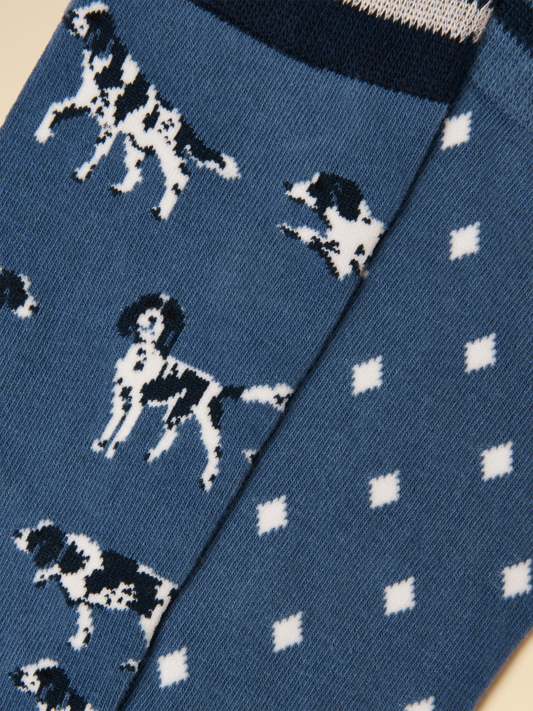 Men's Kingsbury Blue Dog Socks 2 Pack (size 7-12) - Image 2 of 3