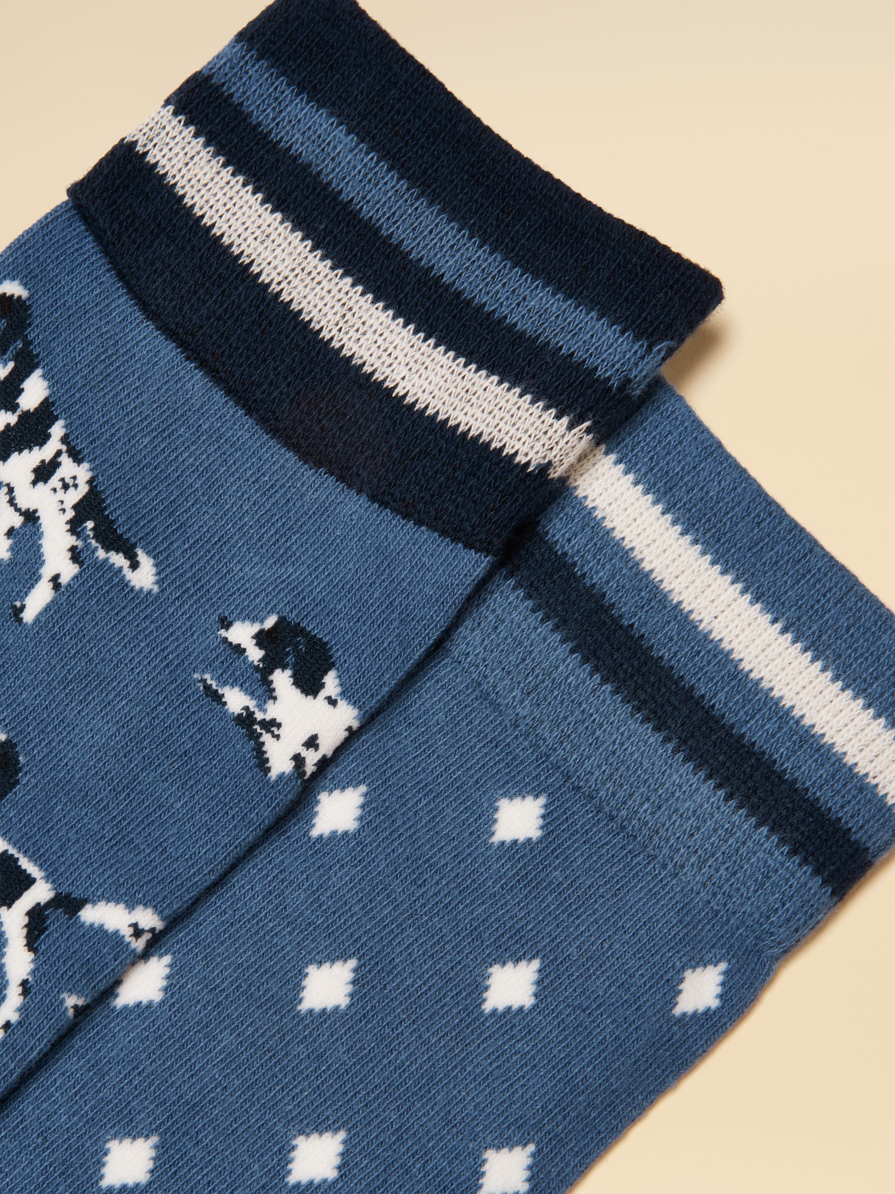 Men's Kingsbury Blue Dog Socks 2 Pack (size 7-12) - Image 3 of 3