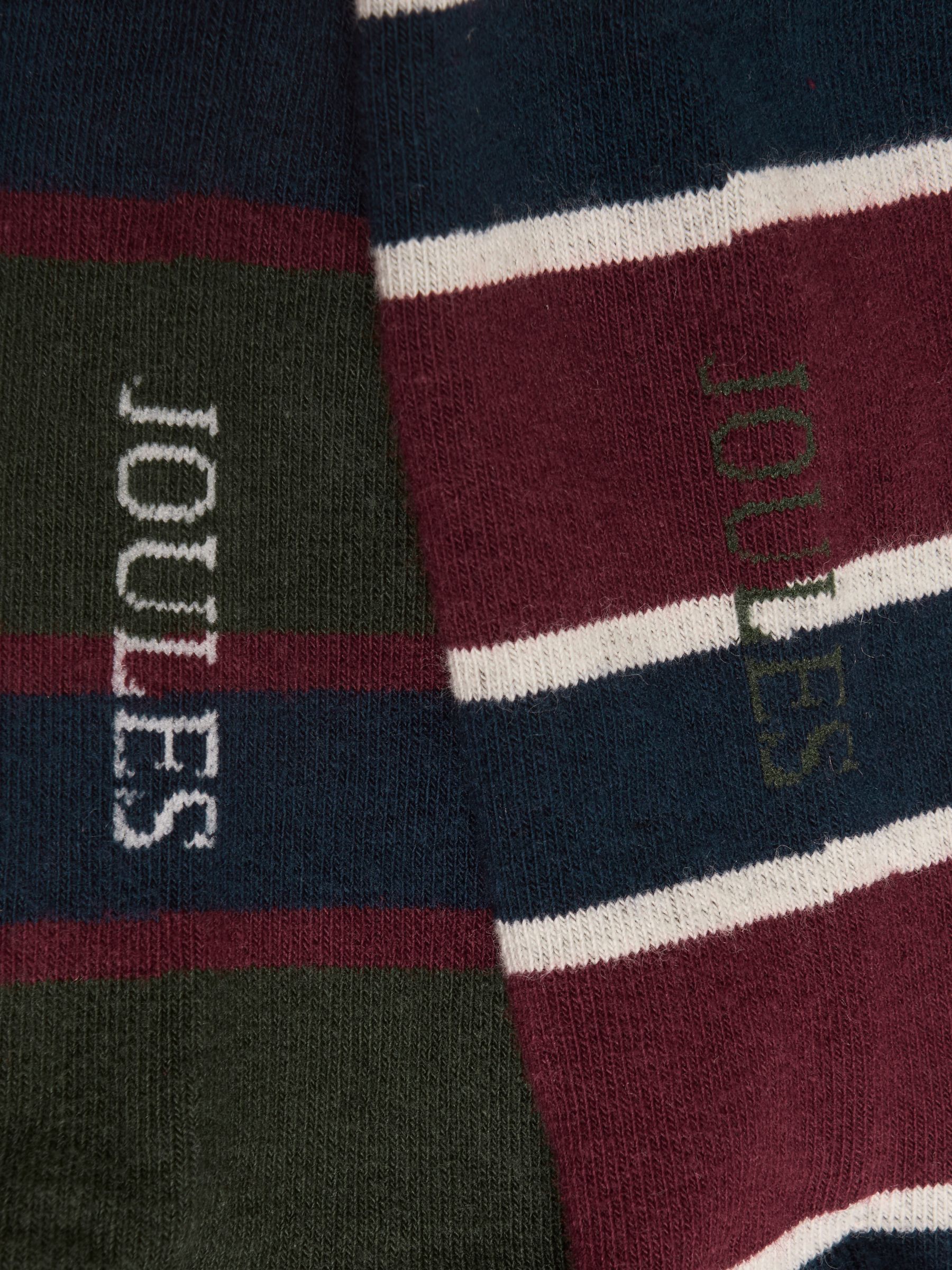 Men's Kingsbury Green & Red Stripe Socks 2 Pack (size 7-12) - Image 3 of 3 Men's Kingsbury Green & Red Stripe Socks 2 Pack (size 7-12) - Image 3 of 3