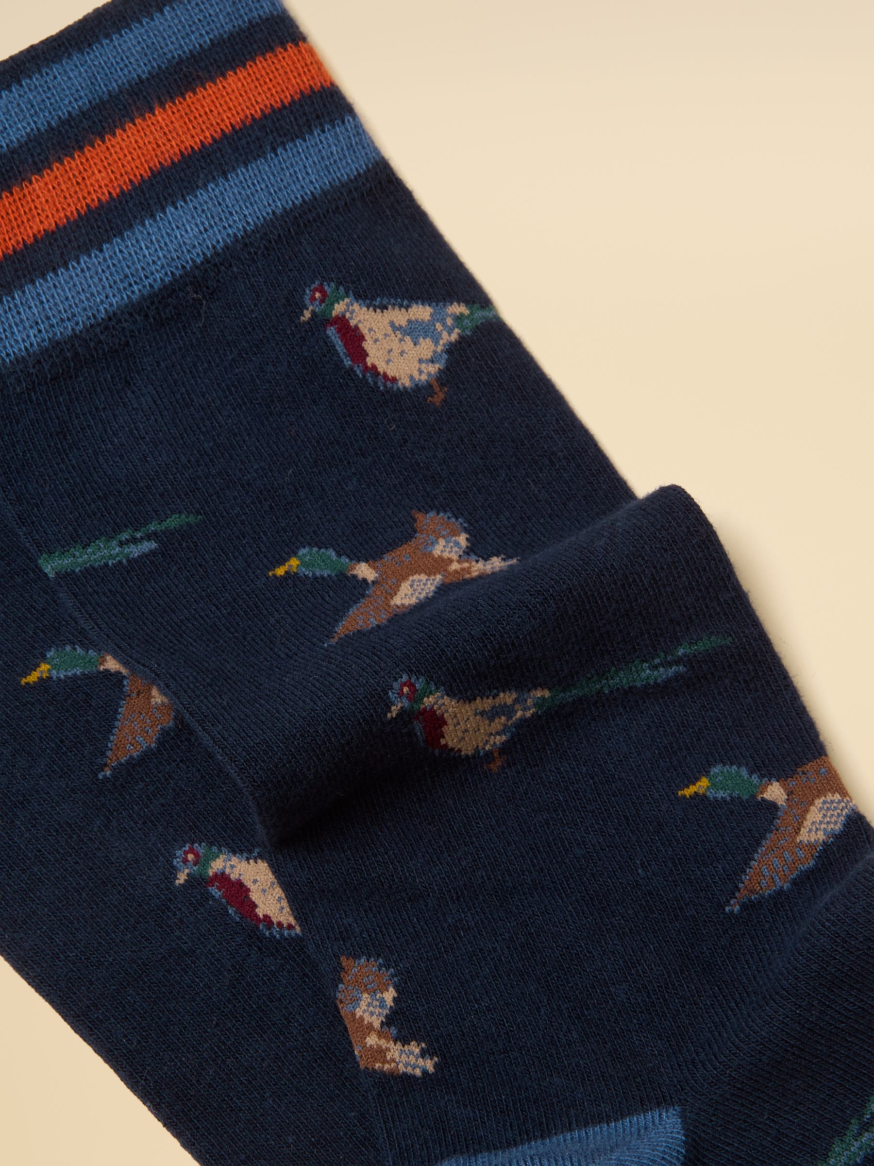 Kingsbury Navy Birds Socks 2 Pack - Image 2 of 3