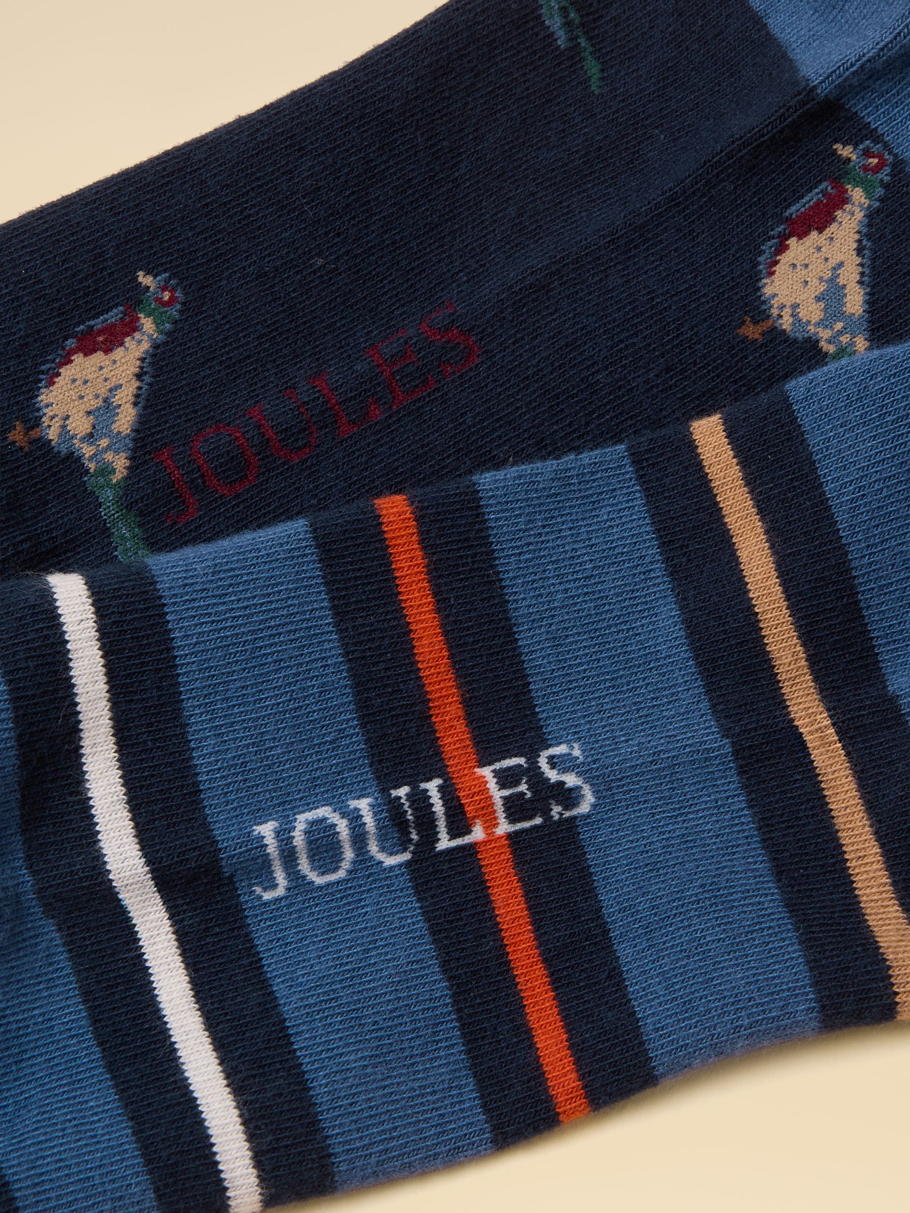 Kingsbury Navy Birds Socks 2 Pack - Image 3 of 3