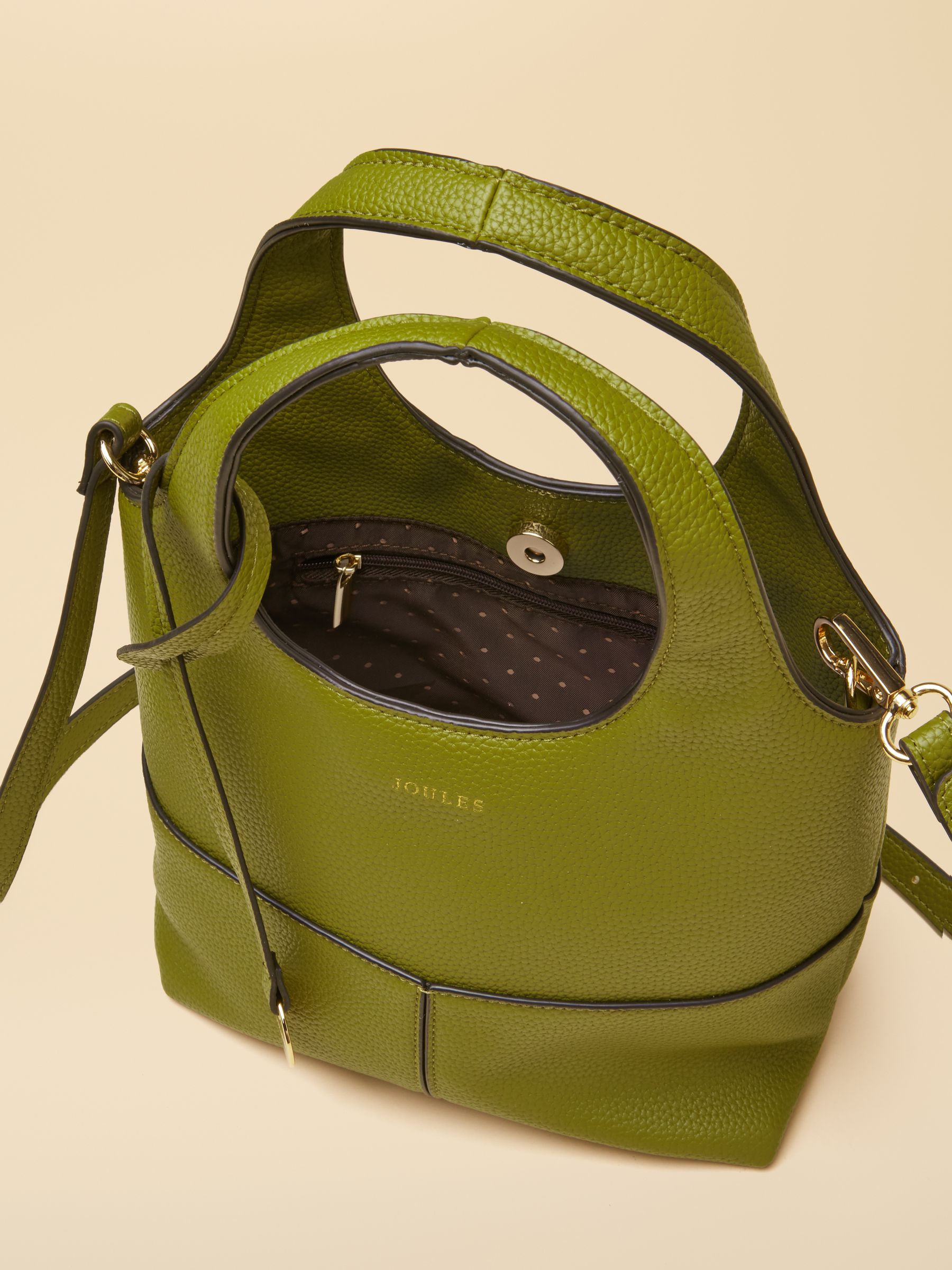 Crossbody Green Tophandle Tote Bag - Image 8 of 9