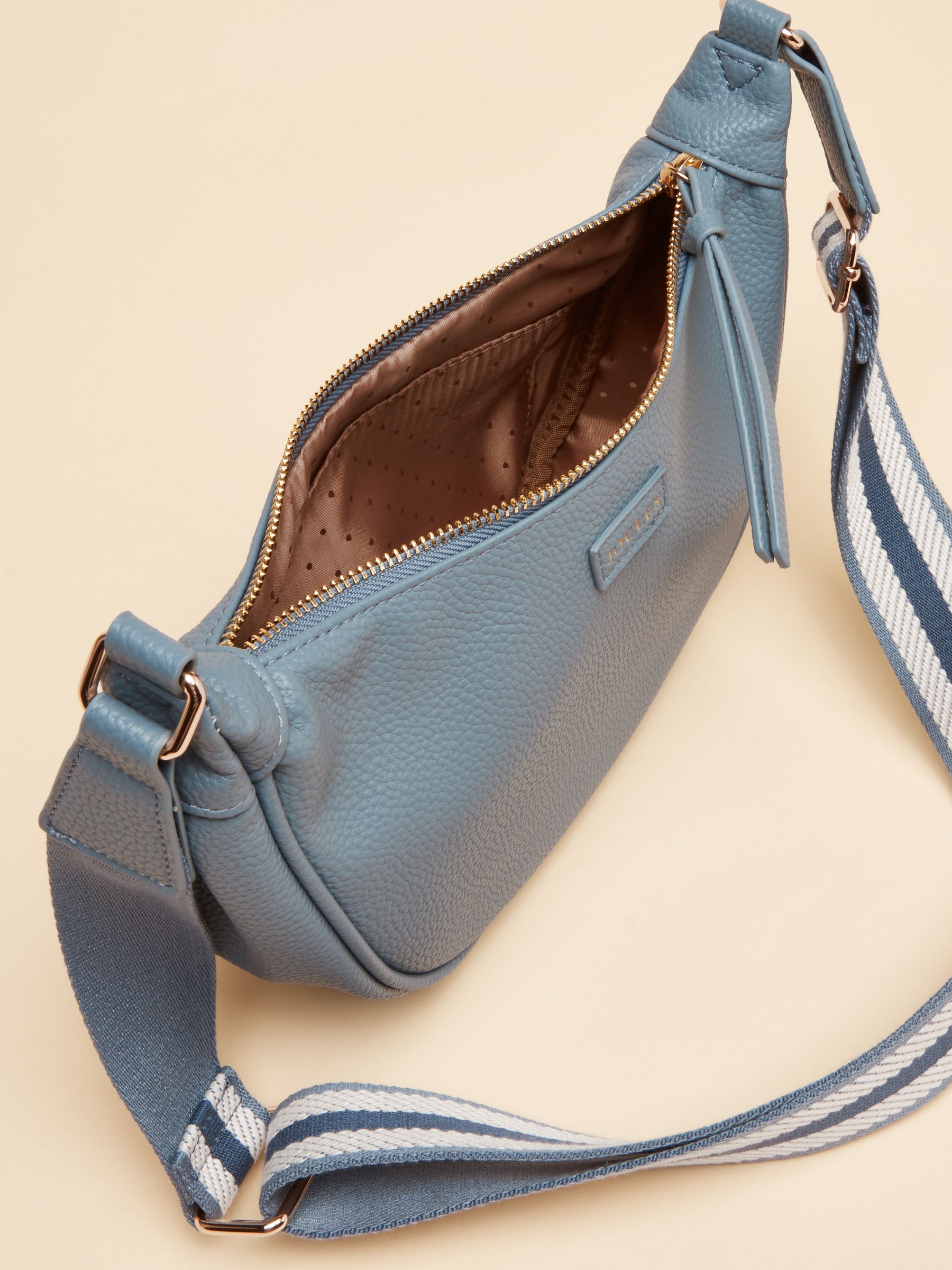 Jade Light Blue Half Moon Adjustable Cross-Body Bag - Image 8 of 8 Jade Light Blue Half Moon Adjustable Cross-Body Bag - Image 8 of 8