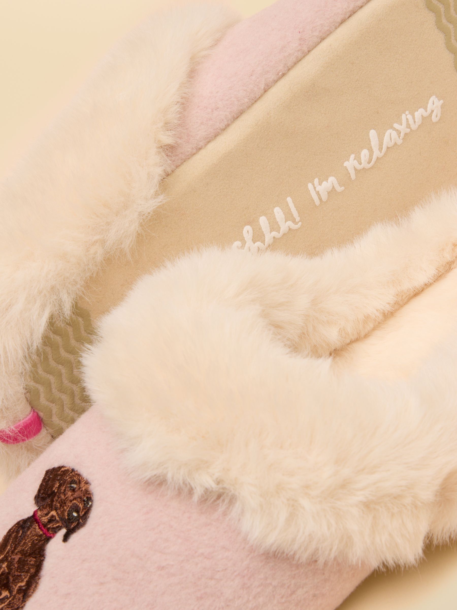 Slippet Luxe Pink Dog Slipper - Image 6 of 6