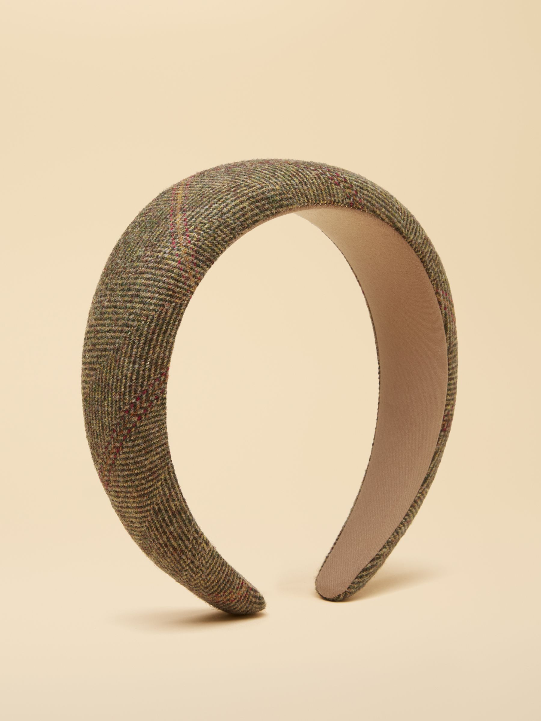 Tessie Green Tweed Headband - Image 1 of 7