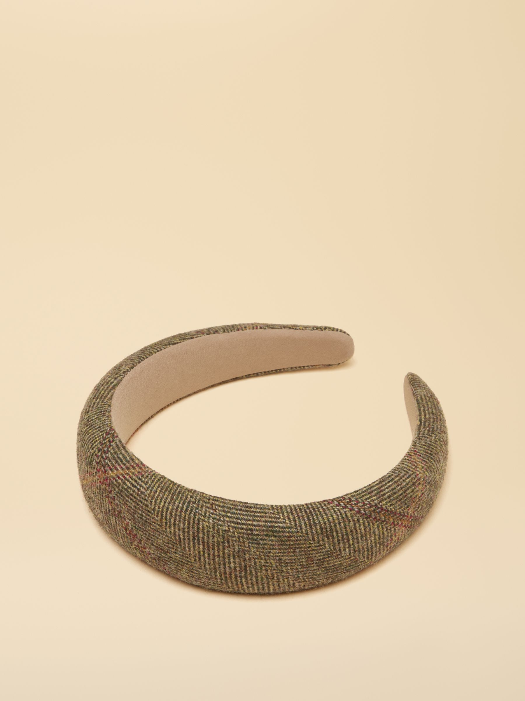 Tessie Green Tweed Headband - Image 6 of 7
