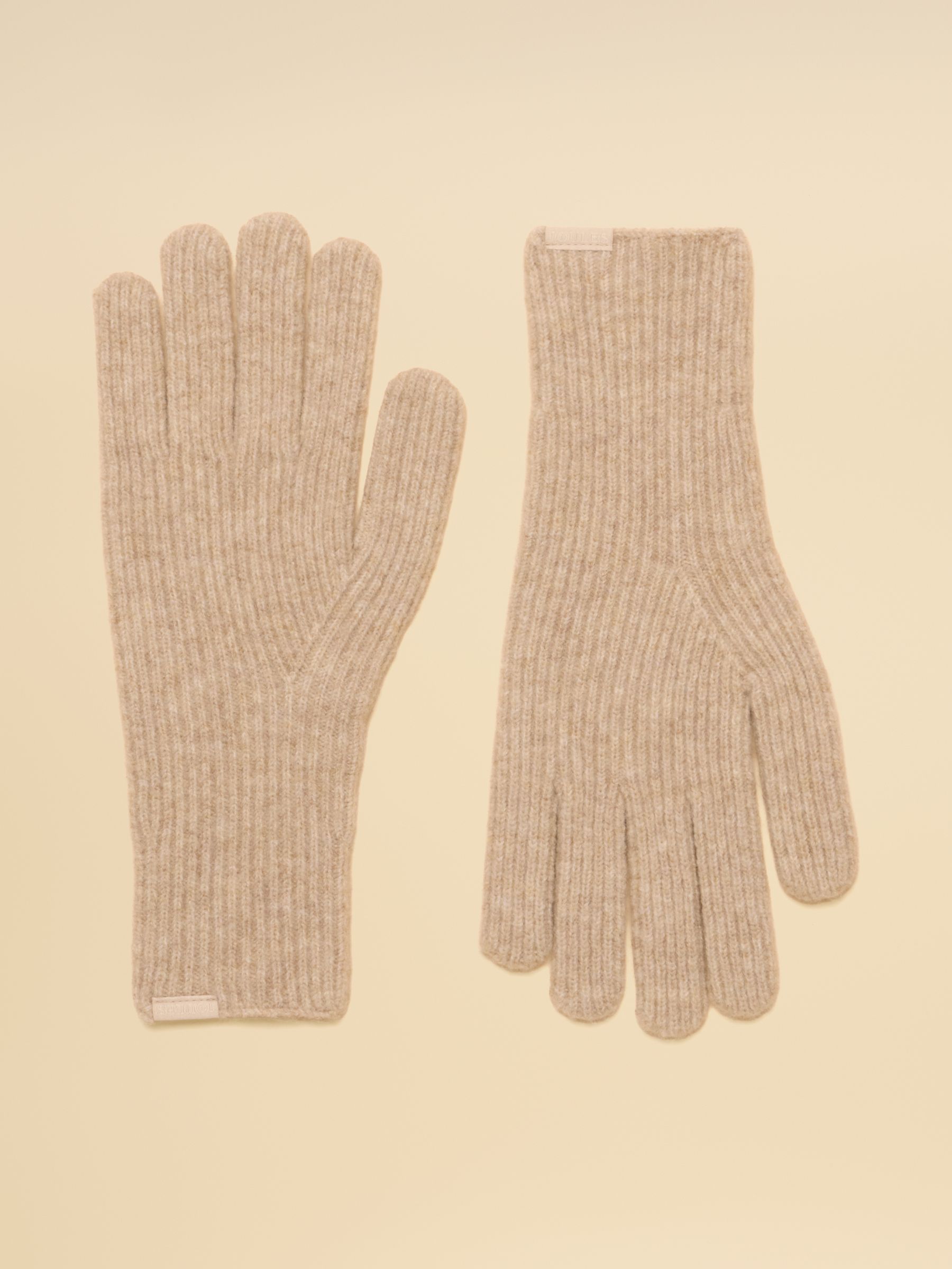 Fine Knit Oatmeal Gloves - Image 1 of 3