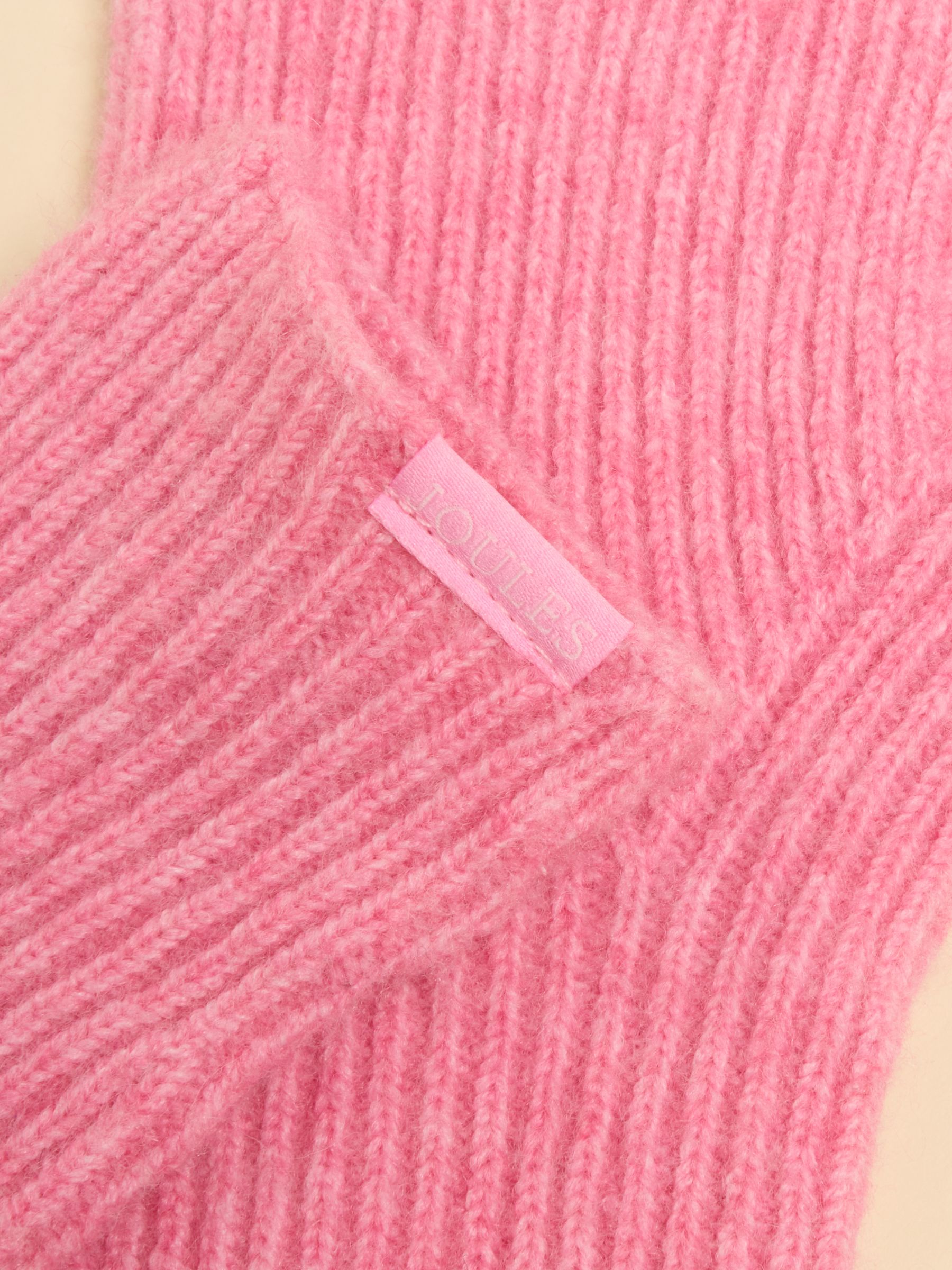 Fine Knit Pink Gloves - Image 3 of 3 Fine Knit Pink Gloves - Image 3 of 3